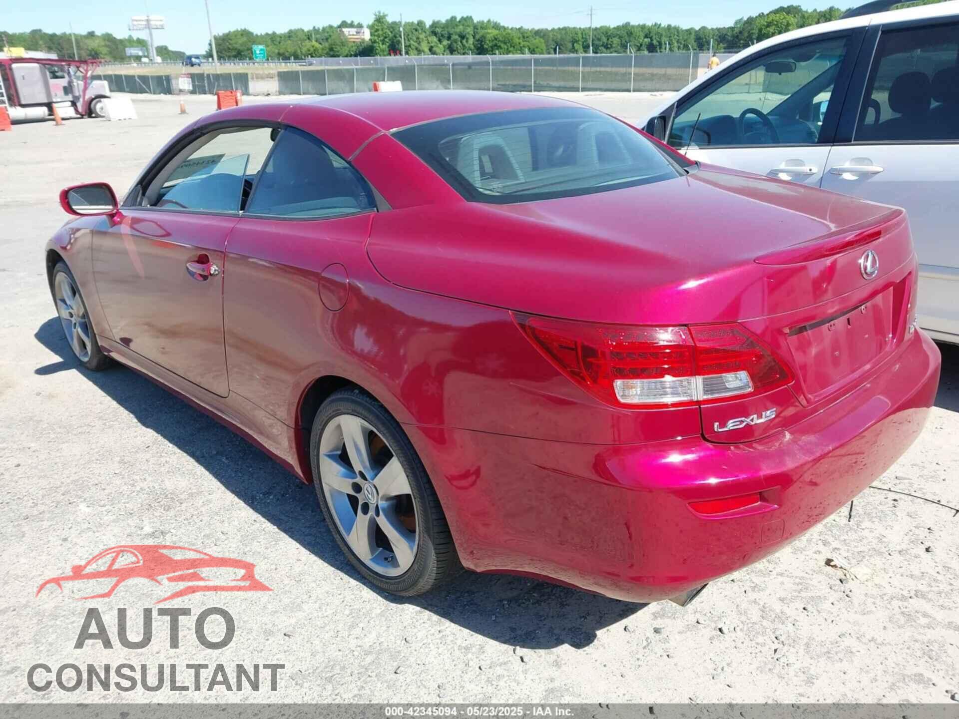 LEXUS IS 250C 2010 - JTHFF2C26A2502906