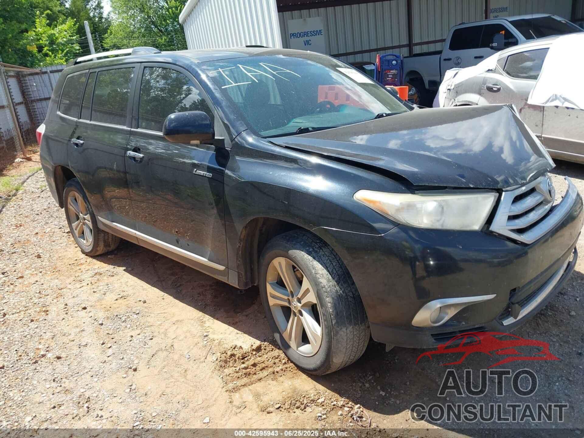 TOYOTA HIGHLANDER 2012 - 5TDYK3EH1CS065485