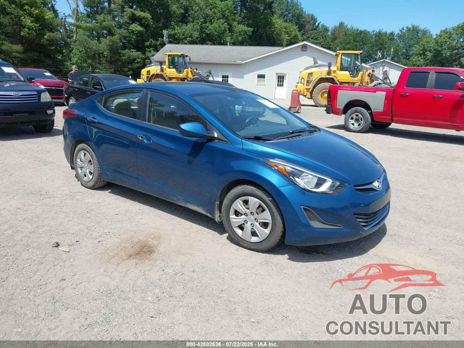HYUNDAI ELANTRA 2016 - KMHDH4AE2GU500851