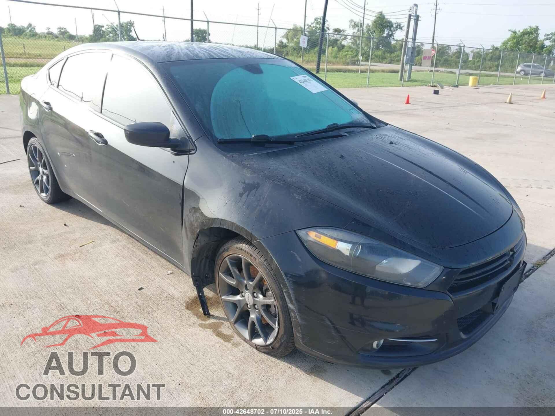 DODGE DART 2015 - 1C3CDFBB0FD279247