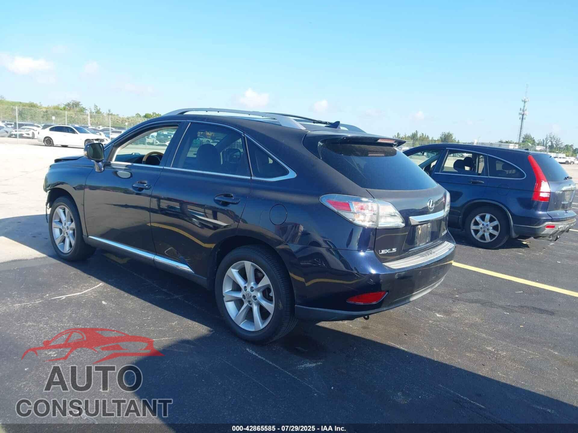 LEXUS RX 350 2010 - 2T2ZK1BA9AC028041