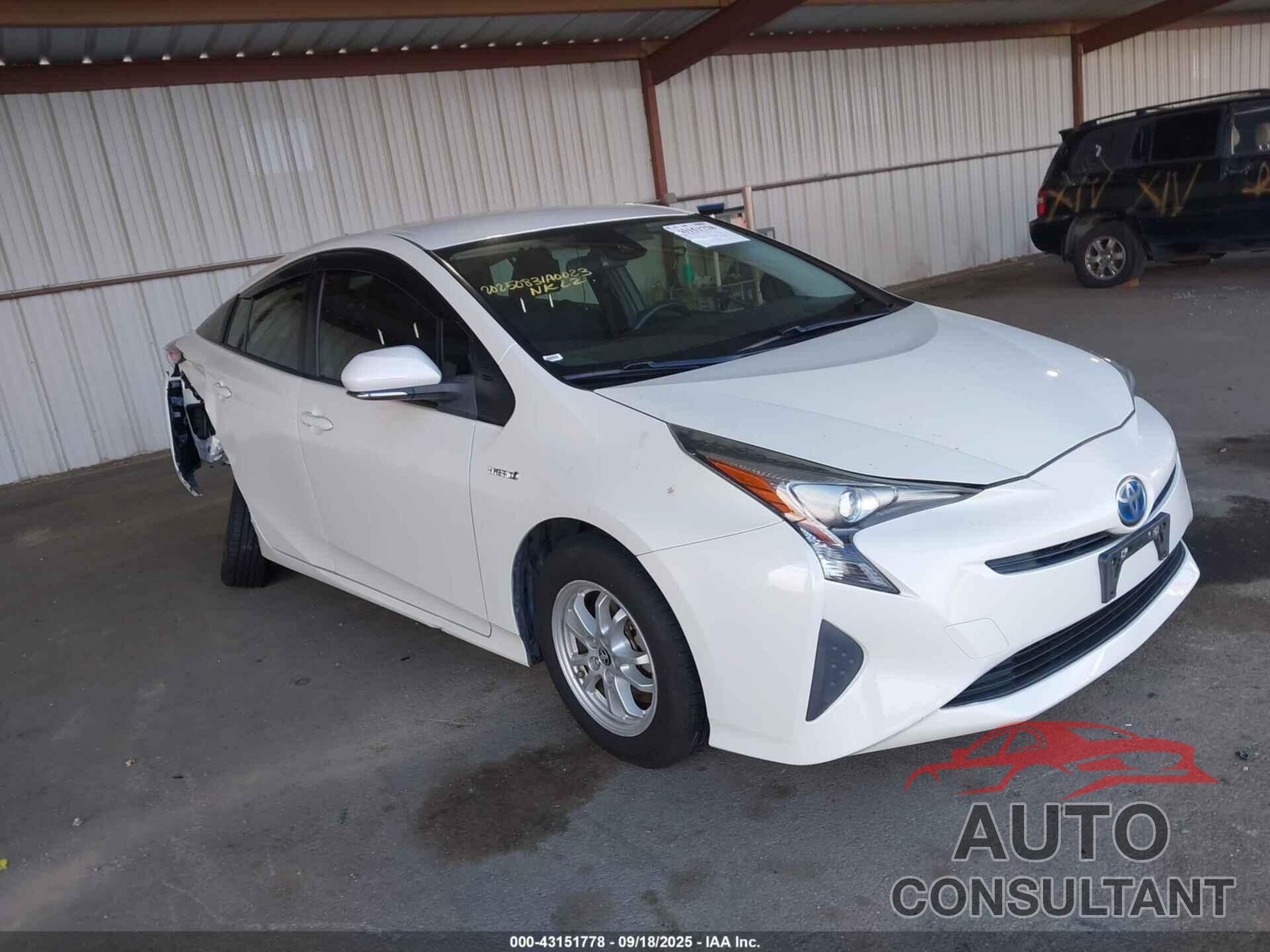 TOYOTA PRIUS 2017 - JTDKBRFU1H3027896
