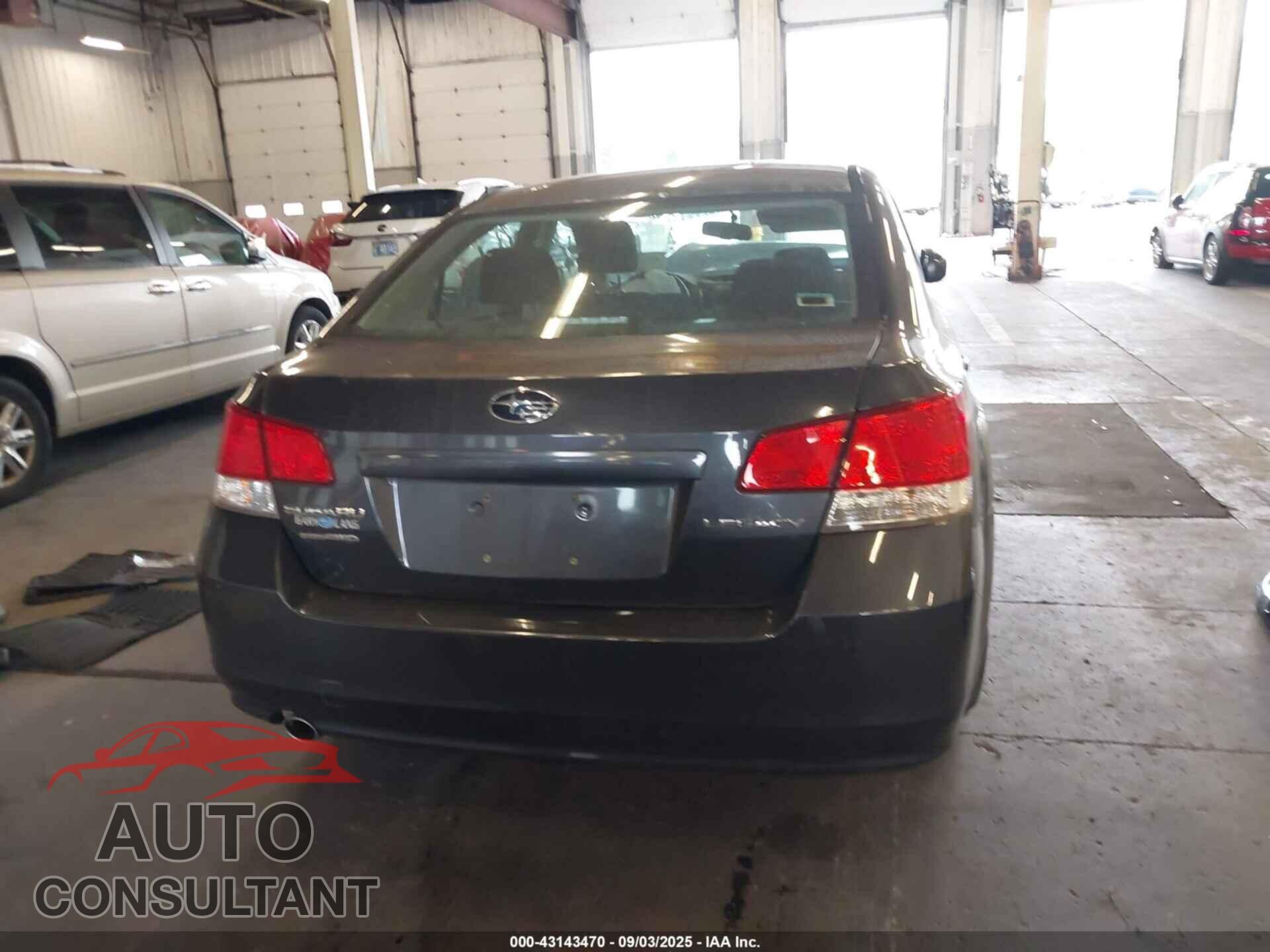 SUBARU LEGACY 2012 - 4S3BMCG64C3037290