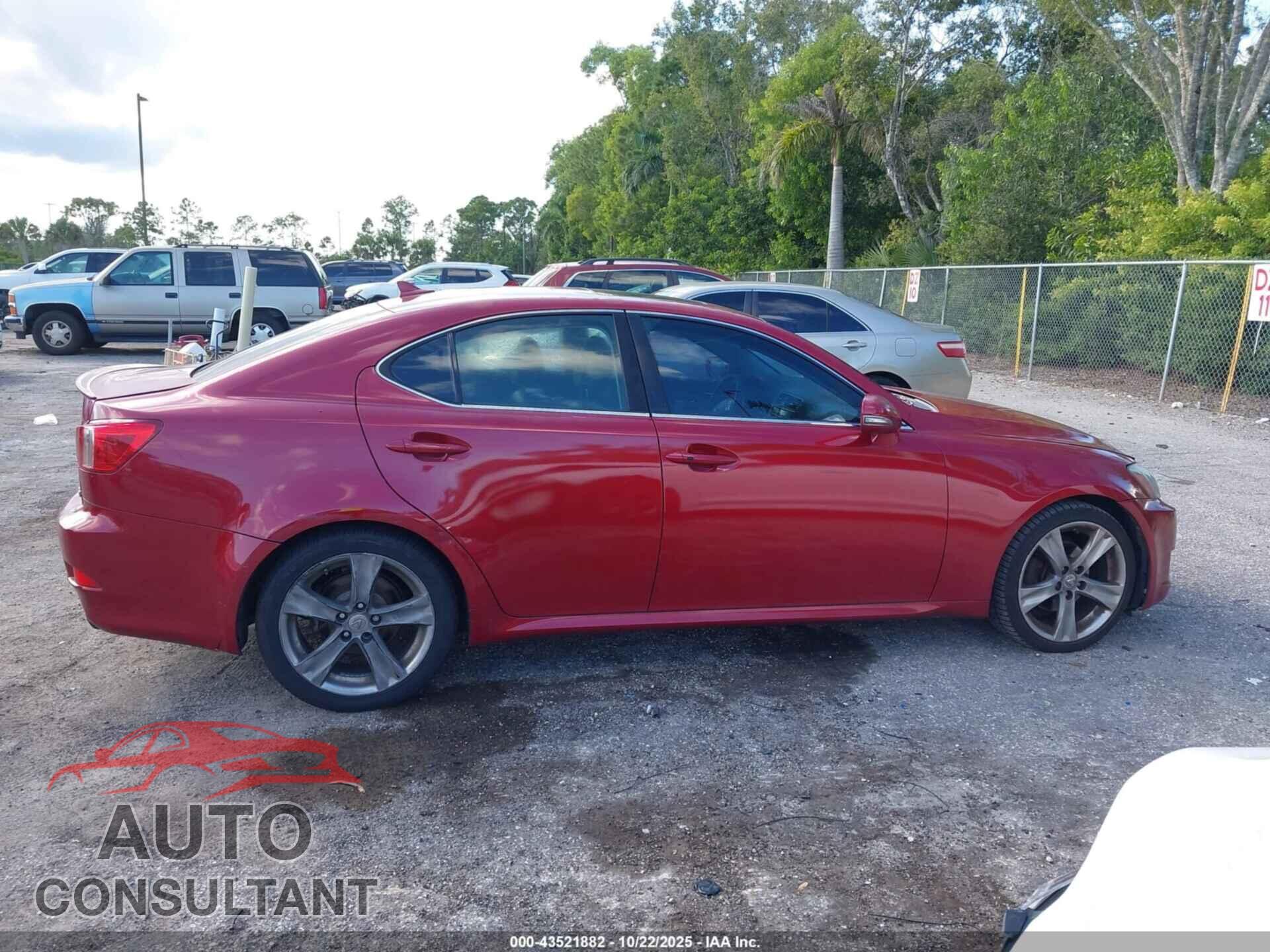 LEXUS IS 250 2011 - JTHBF5C26B5145209