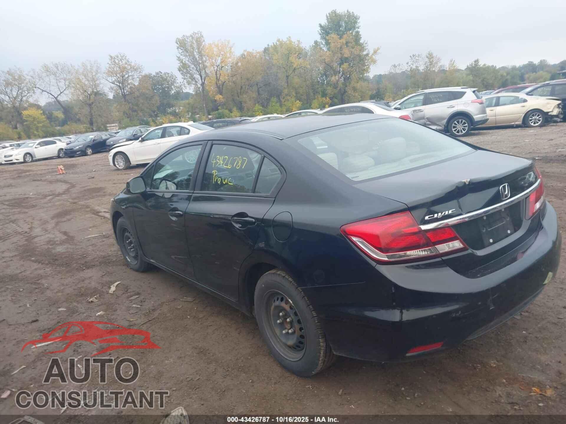 HONDA CIVIC 2013 - 19XFB2F58DE072905