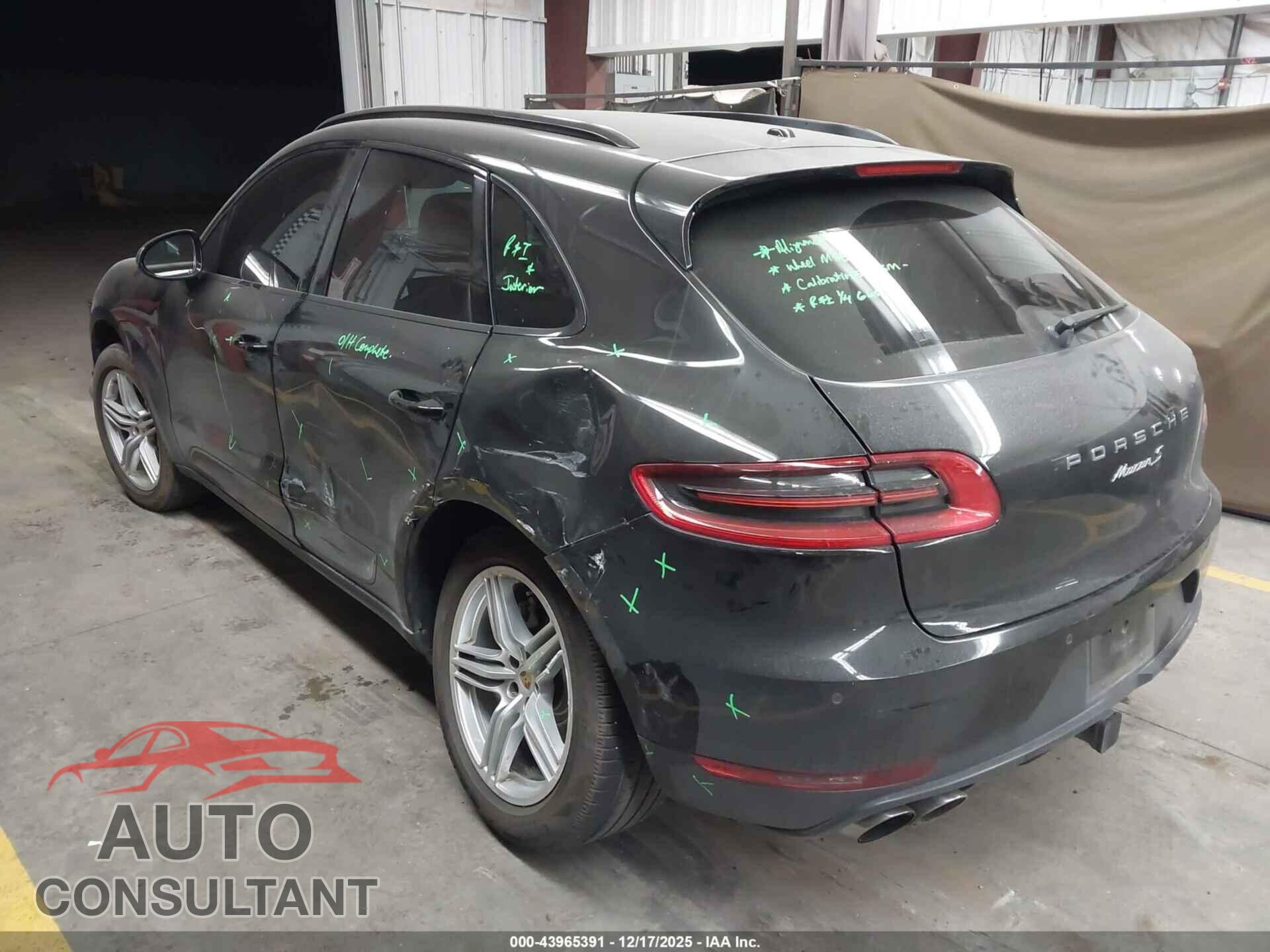 PORSCHE MACAN 2015 - WP1AB2A51FLB64609