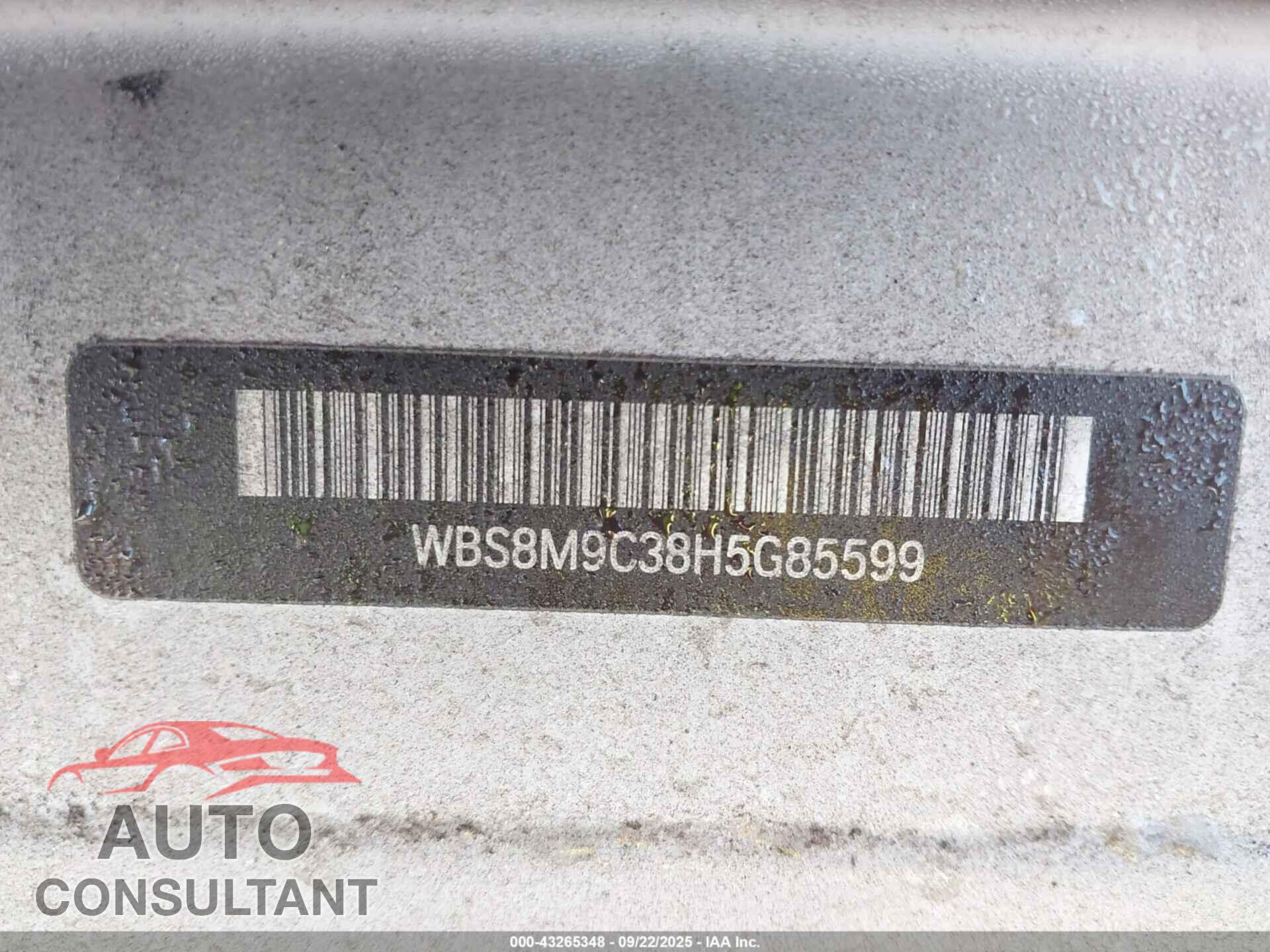 BMW M3 2017 - WBS8M9C38H5G85599