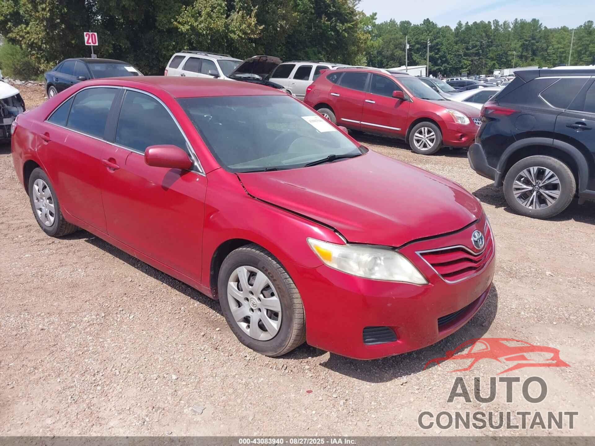 TOYOTA CAMRY 2011 - 4T1BF3EK3BU138836
