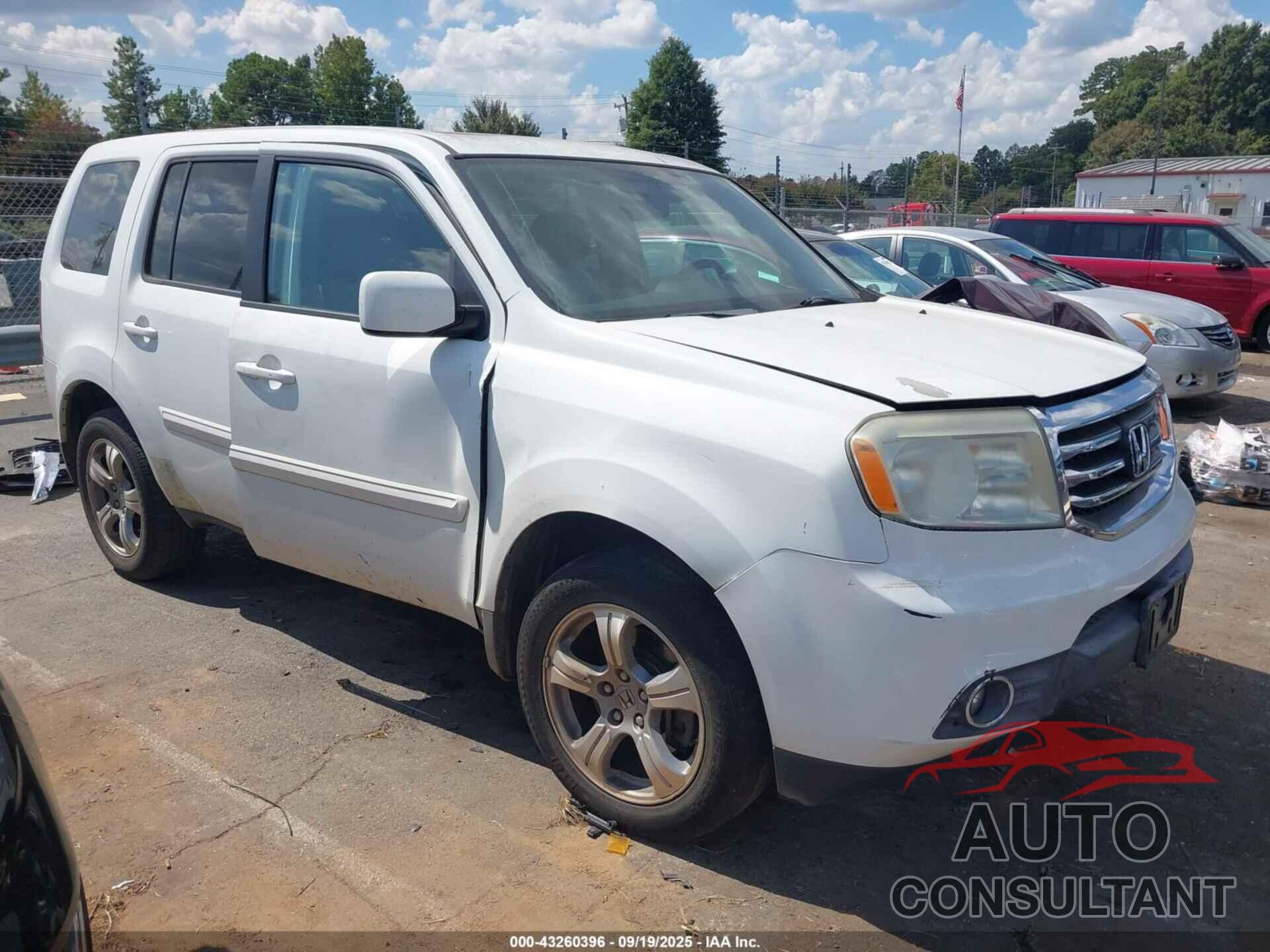 HONDA PILOT 2012 - 5FNYF3H59CB023737