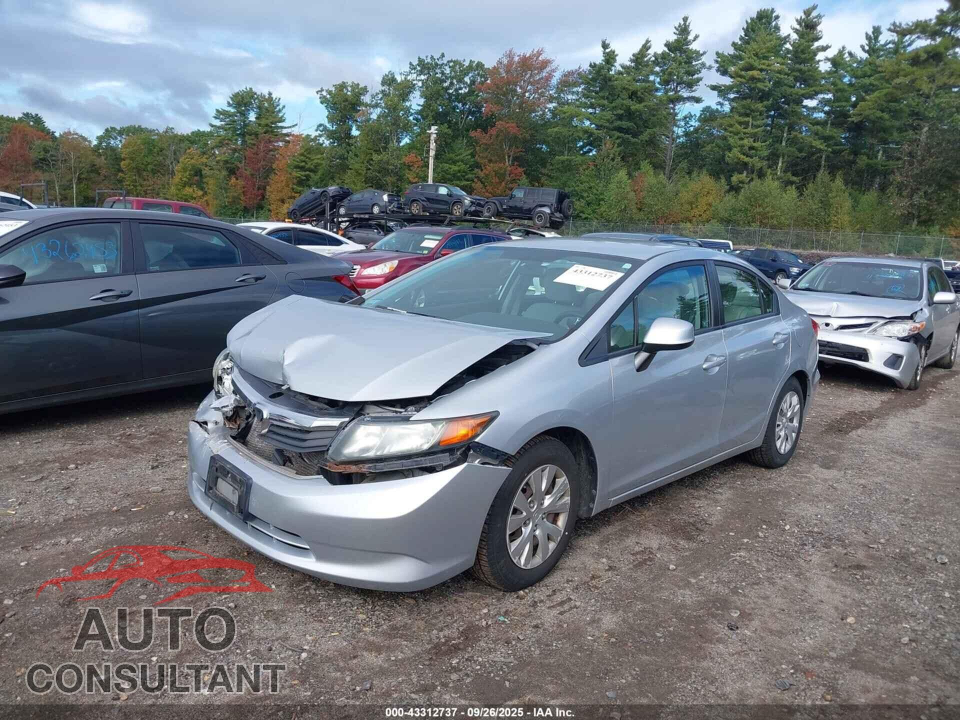 HONDA CIVIC 2012 - 2HGFB2F55CH564330