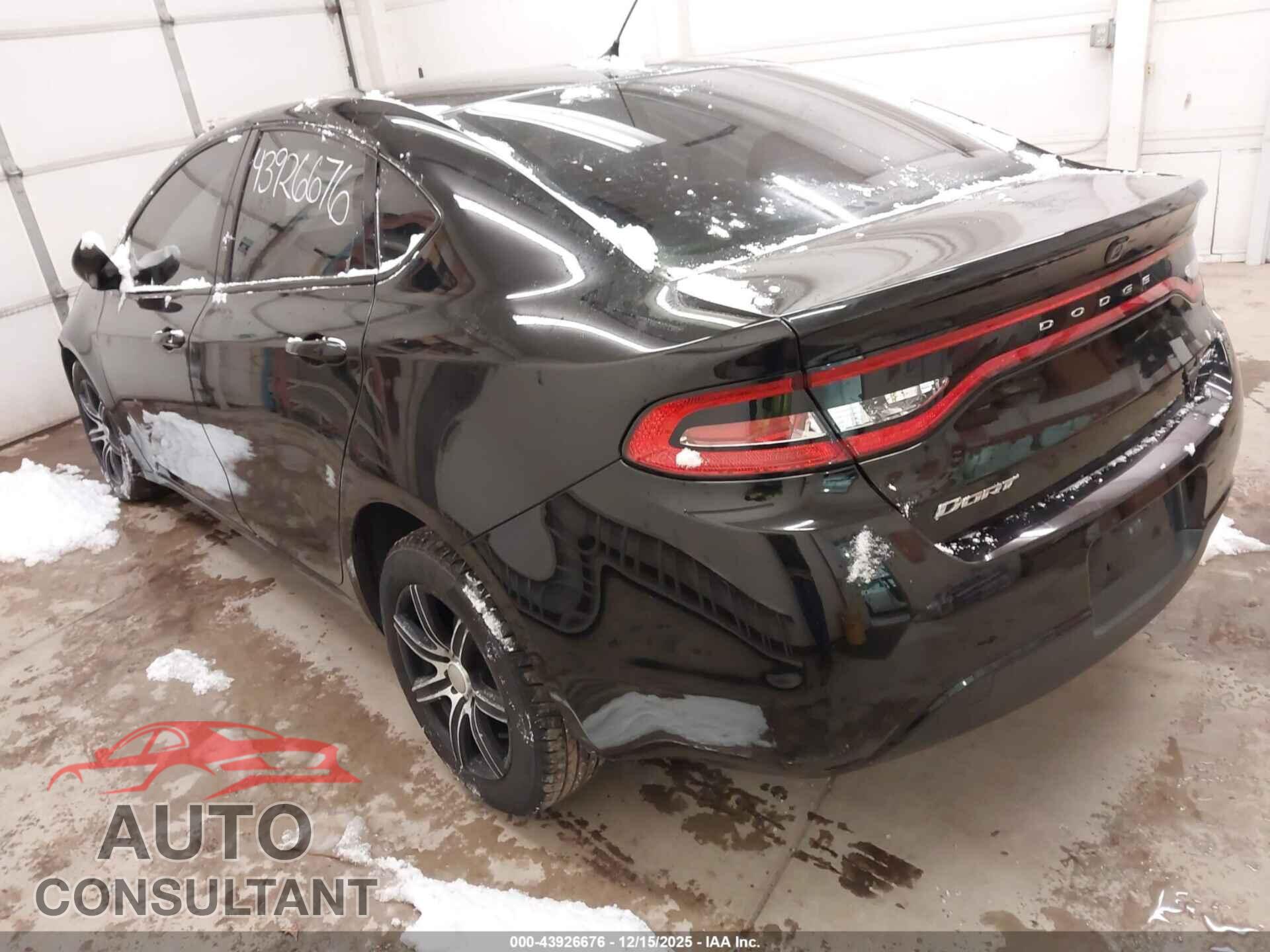 DODGE DART 2015 - 1C3CDFBB9FD320460