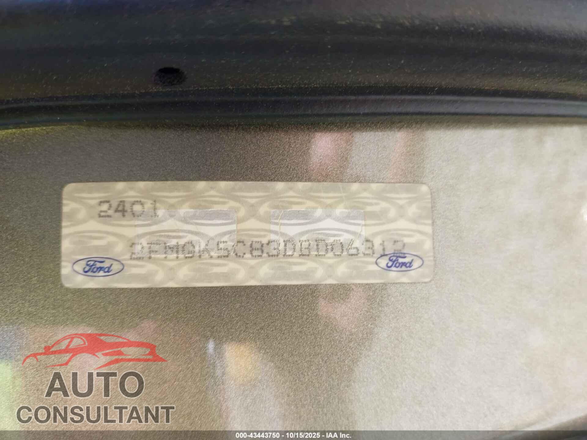 FORD FLEX 2013 - 2FMGK5C83DBD06312