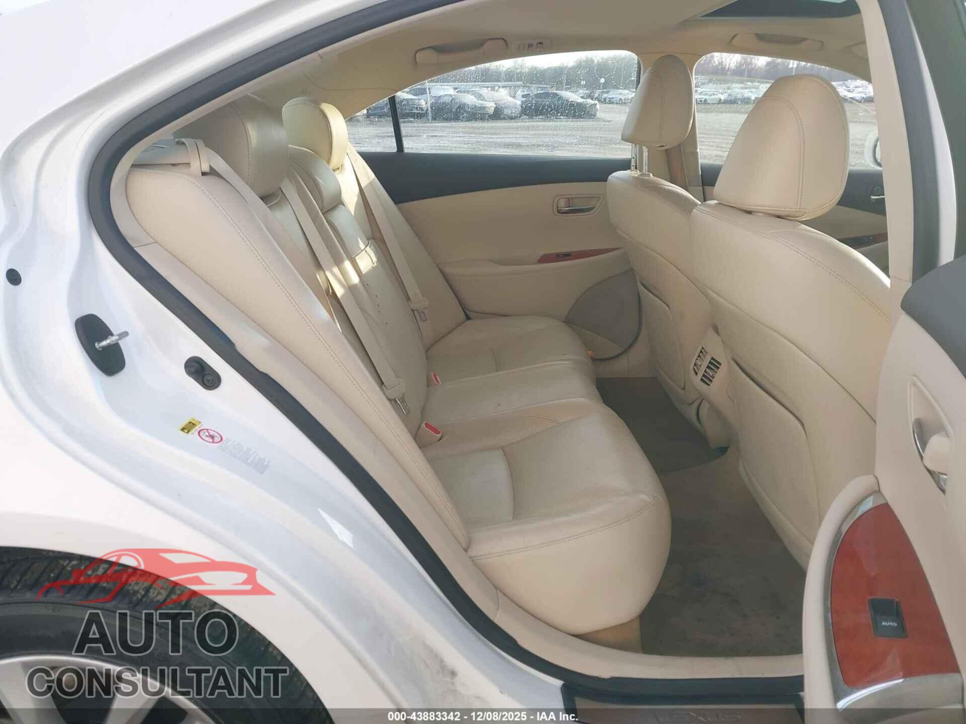 LEXUS ES 350 2012 - JTHBK1EG2C2493461