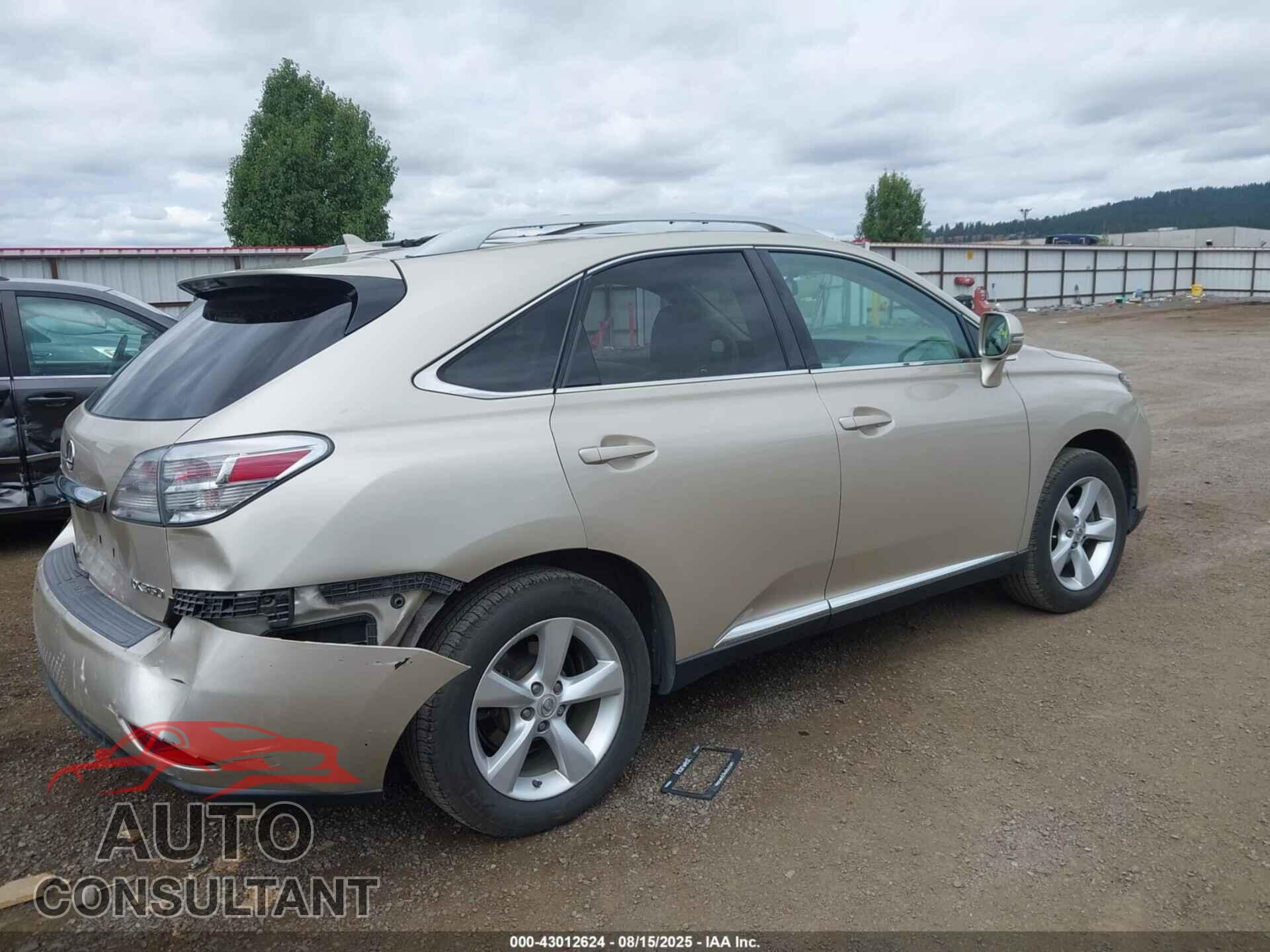 LEXUS RX 350 2011 - 2T2BK1BA5BC098364