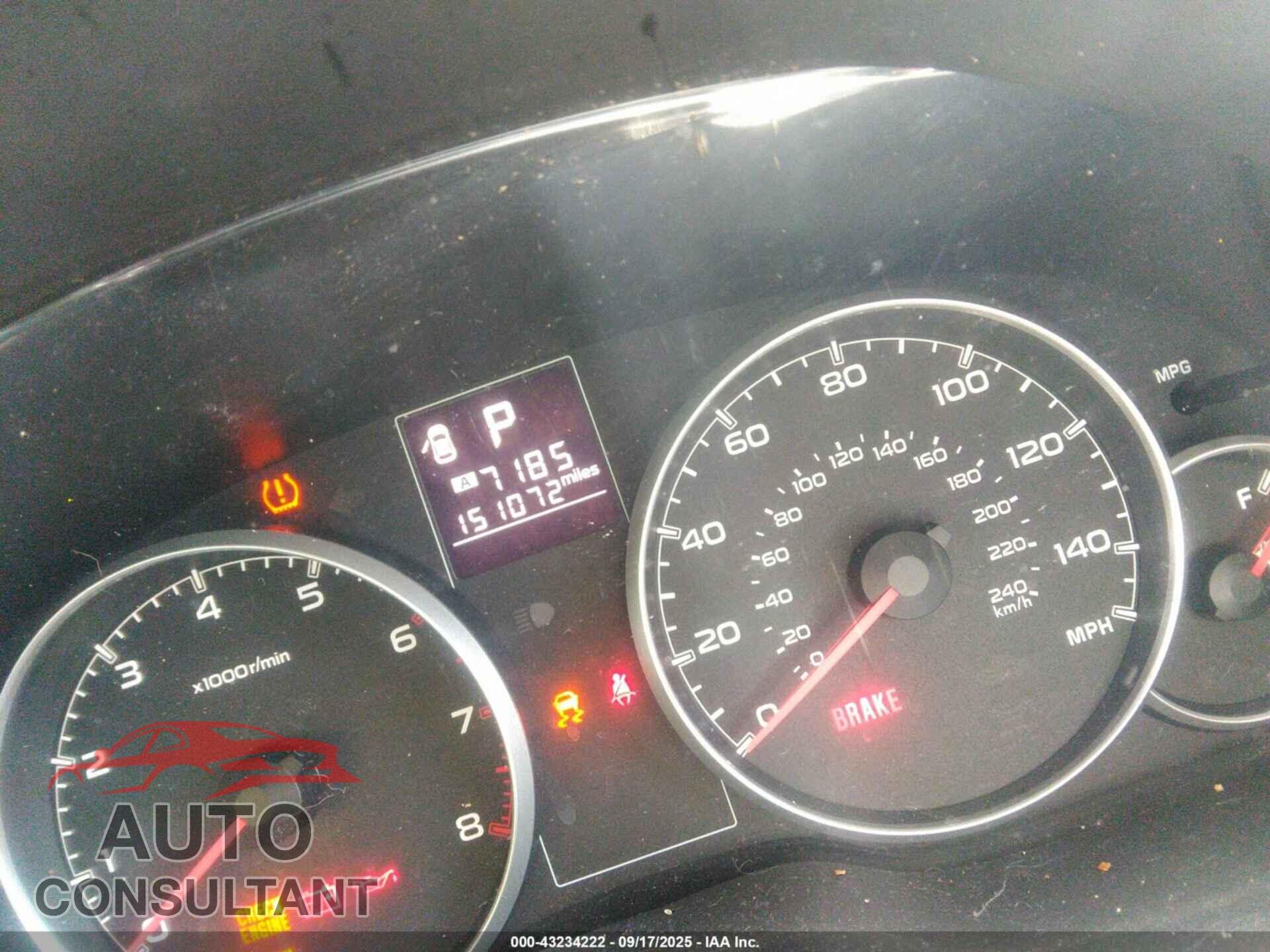 SUBARU OUTBACK 2014 - 4S4BRBCC5E3219327