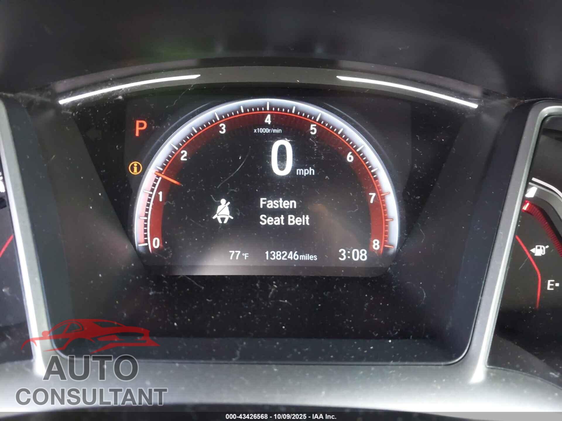 HONDA CIVIC 2019 - 2HGFC2F81KH529824