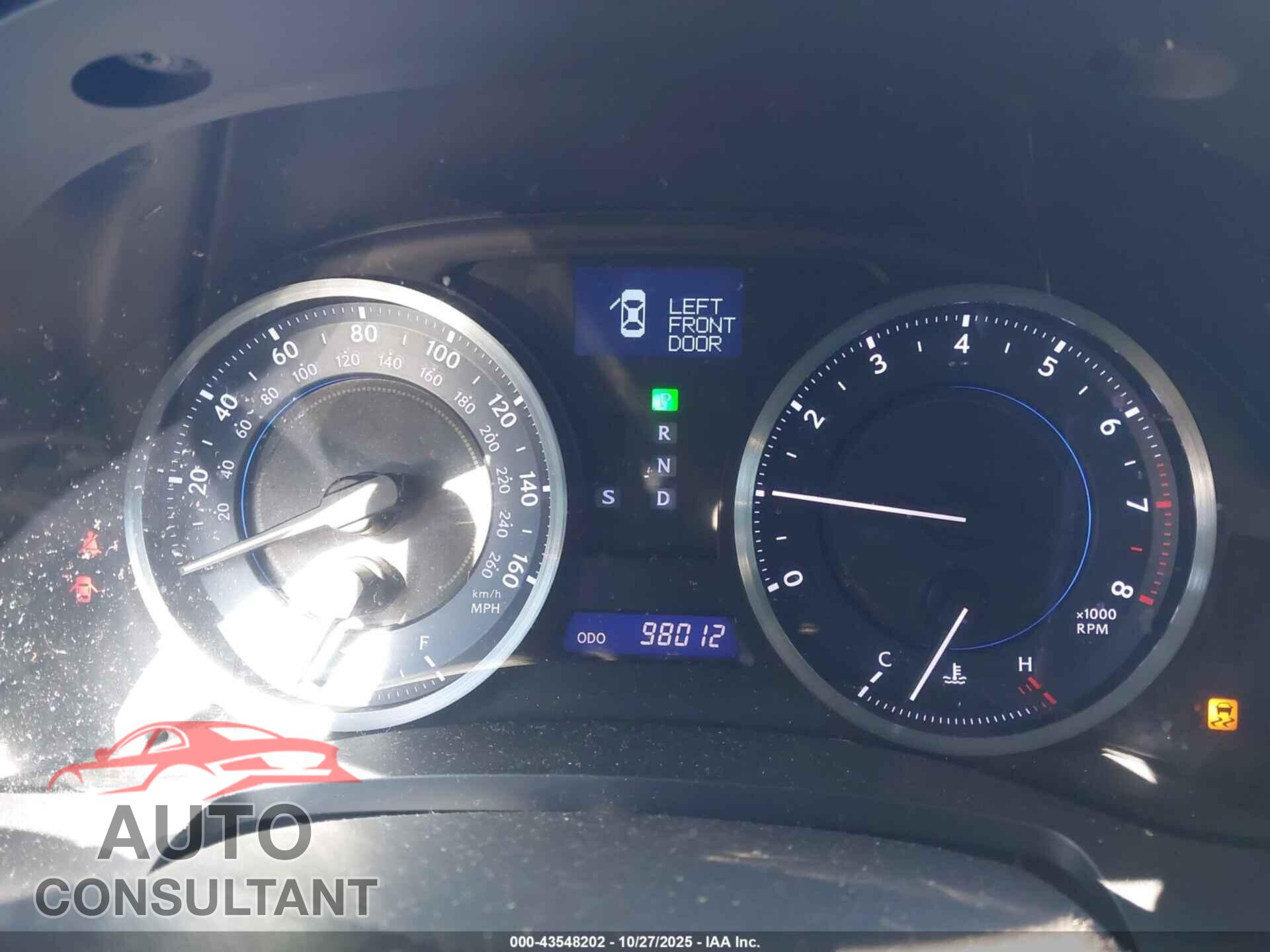 LEXUS IS 250 2012 - JTHBF5C2XC5179638