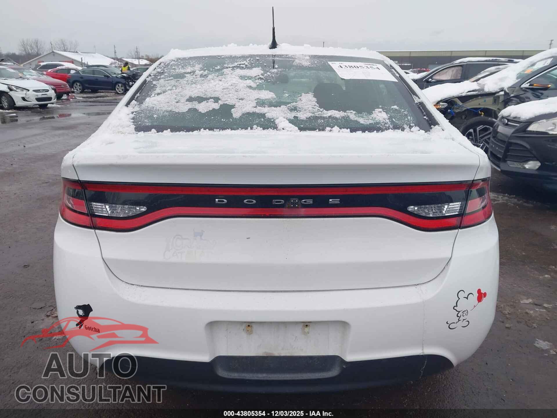 DODGE DART 2015 - 1C3CDFBB4FD432020