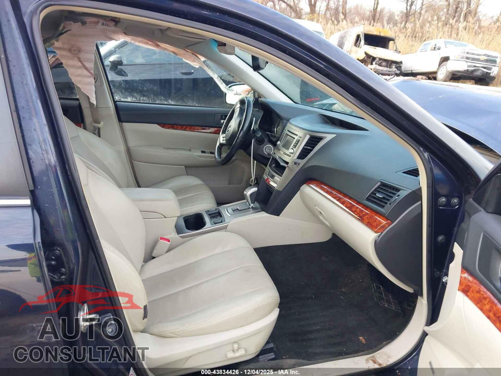 SUBARU OUTBACK 2012 - 4S4BRBKC7C3261495
