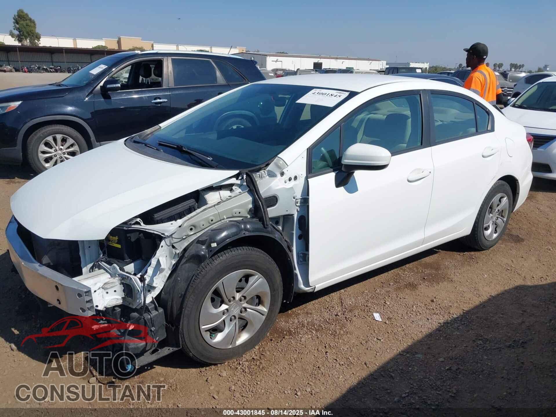 HONDA CIVIC 2014 - 19XFB2F53EE208956
