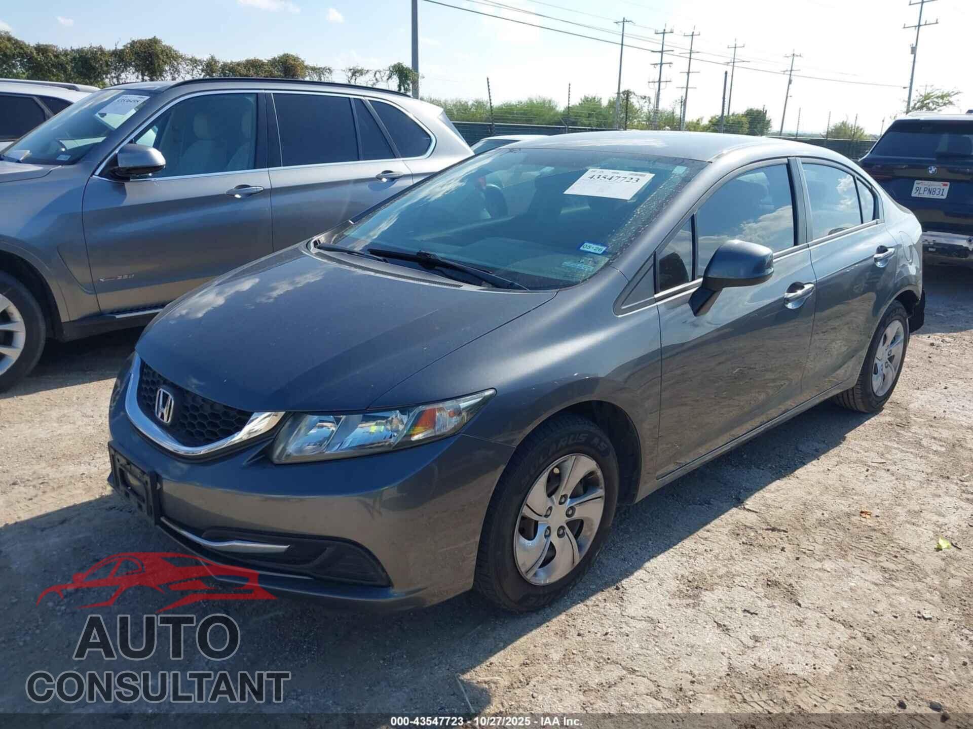 HONDA CIVIC 2013 - 19XFB2F56DE256241