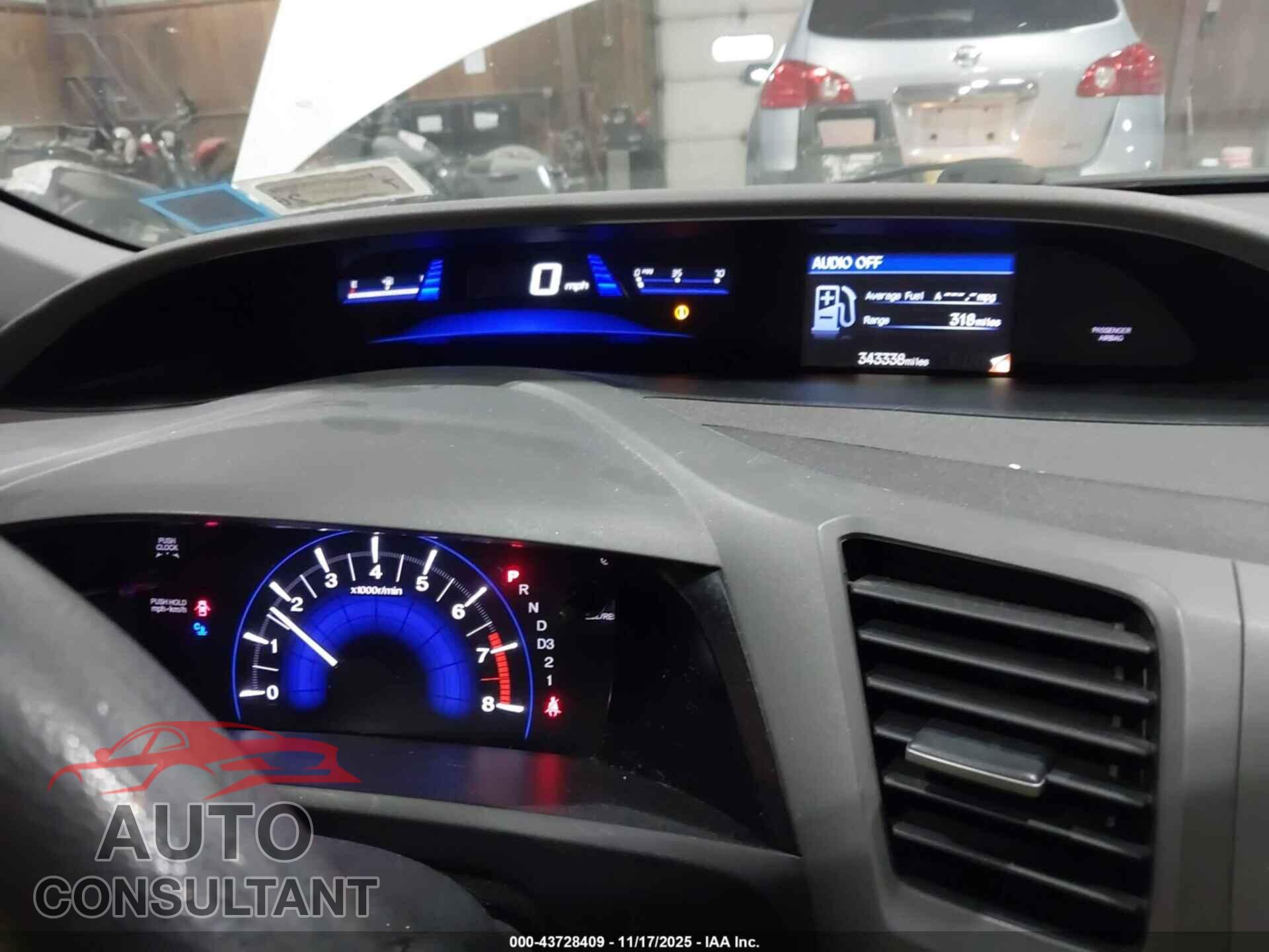 HONDA CIVIC 2012 - 2HGFB2F50CH315823