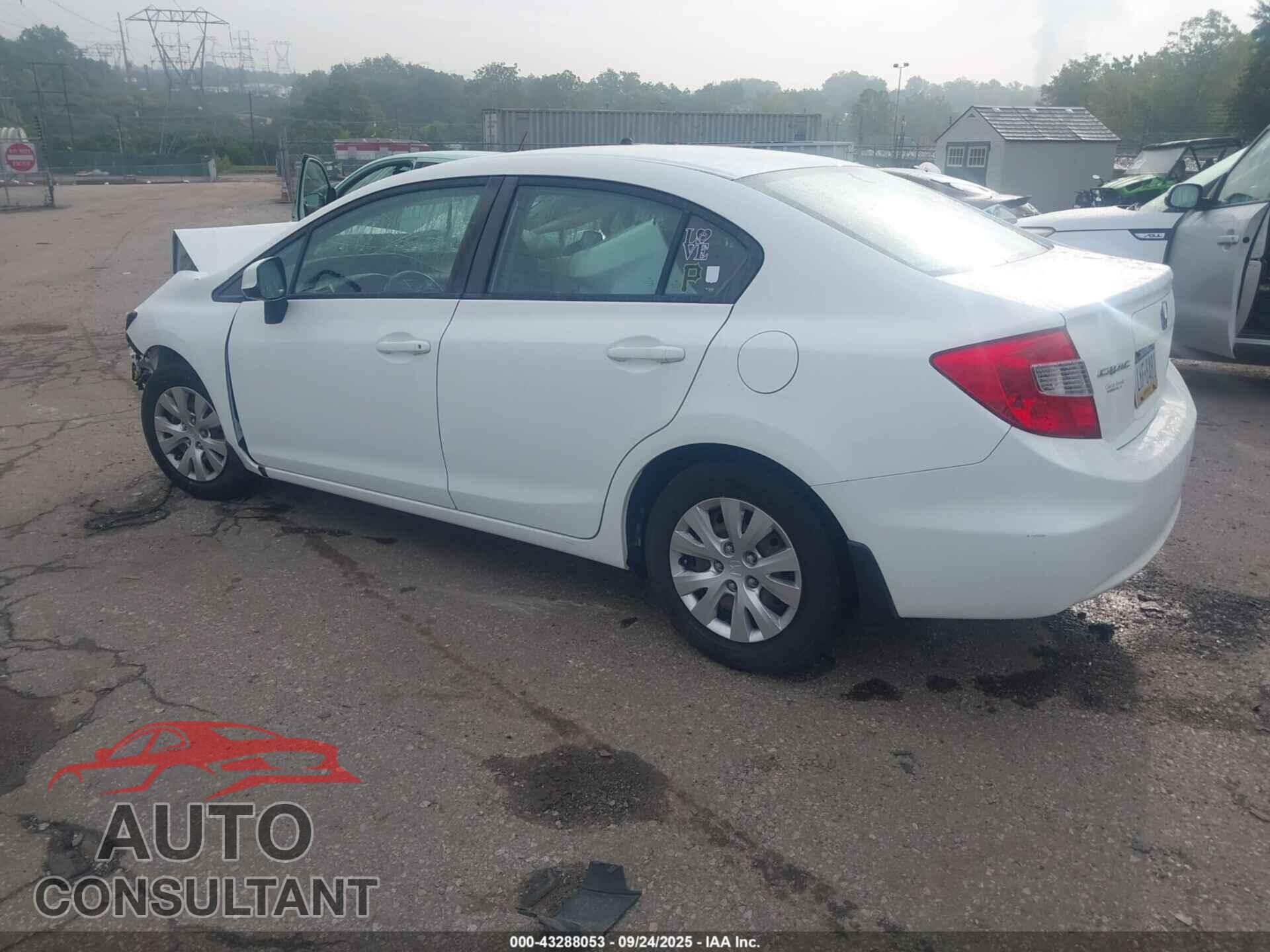 HONDA CIVIC 2012 - 19XFB2F51CE375104