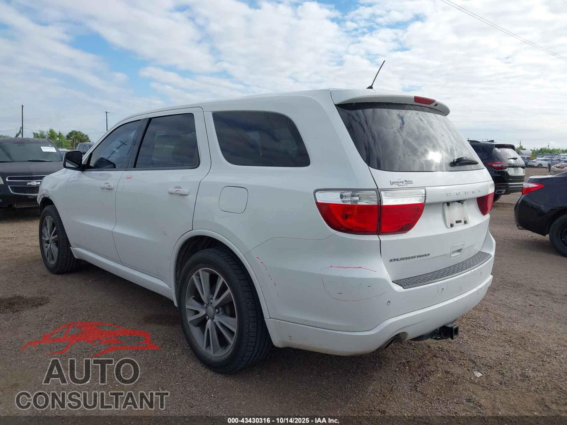 DODGE DURANGO 2013 - 1C4RDHAGXDC689572