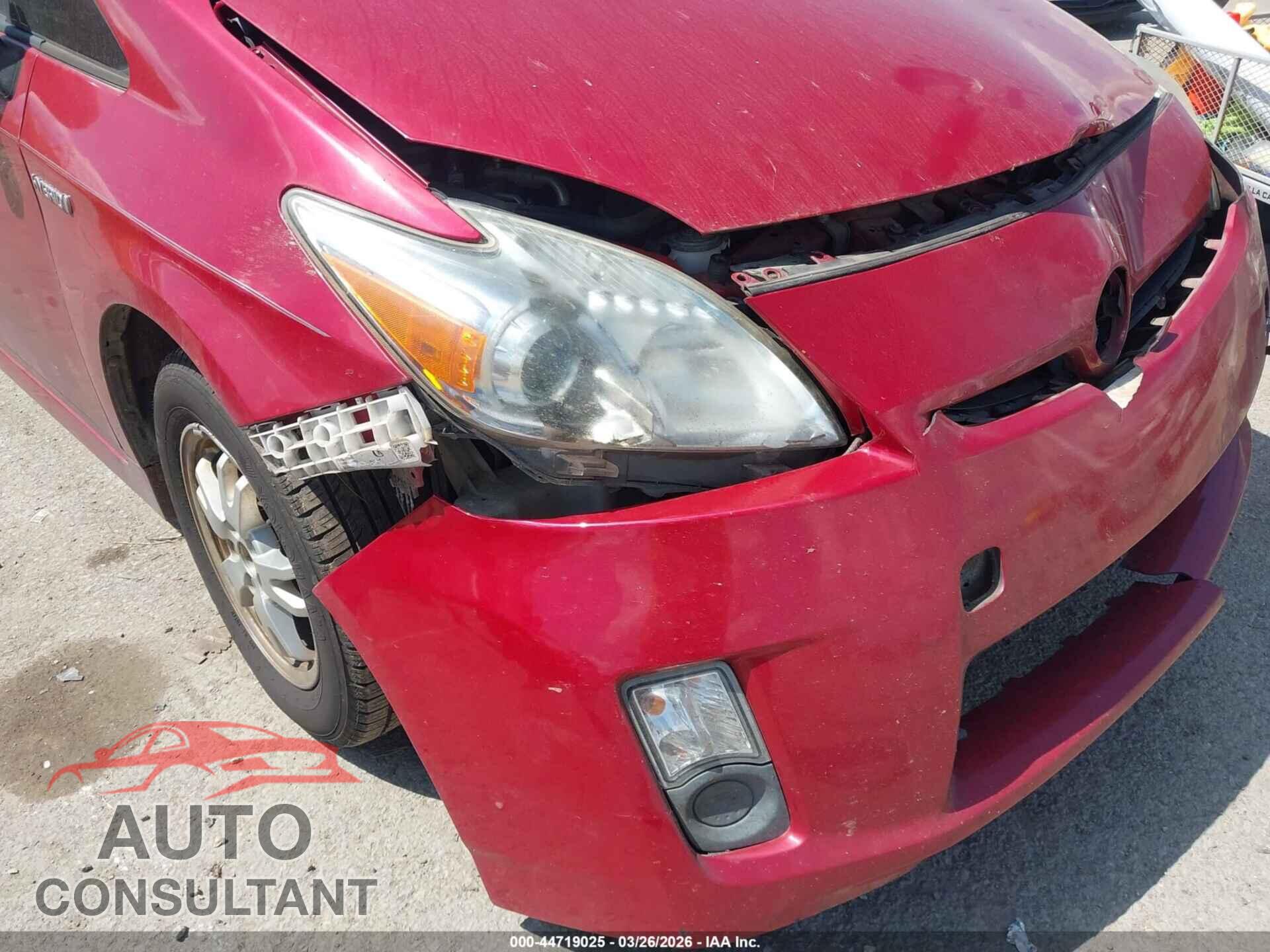 TOYOTA PRIUS 2010 - JTDKN3DU7A0130562