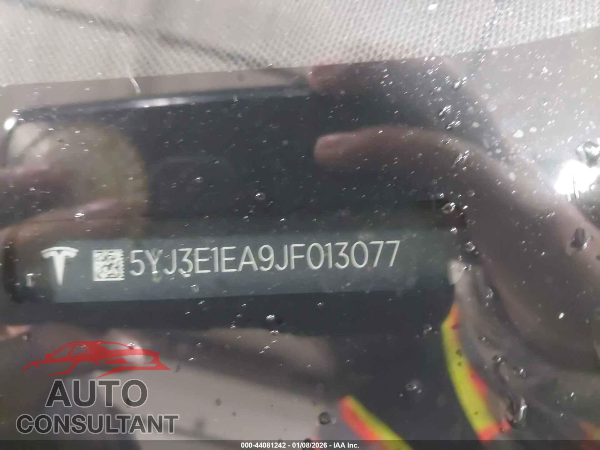 TESLA MODEL 3 2018 - 5YJ3E1EA9JF013077