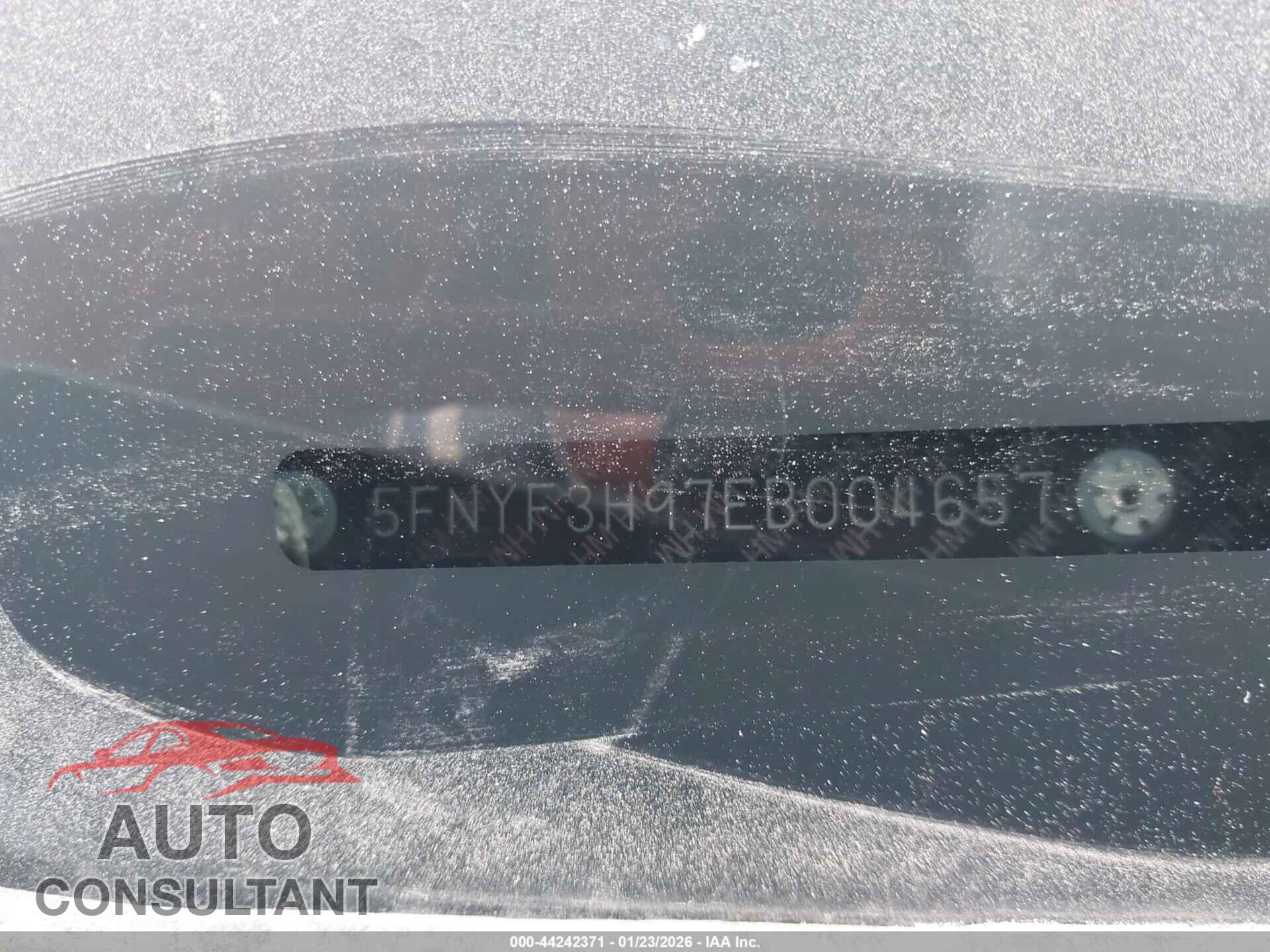 HONDA PILOT 2014 - 5FNYF3H97EB004657