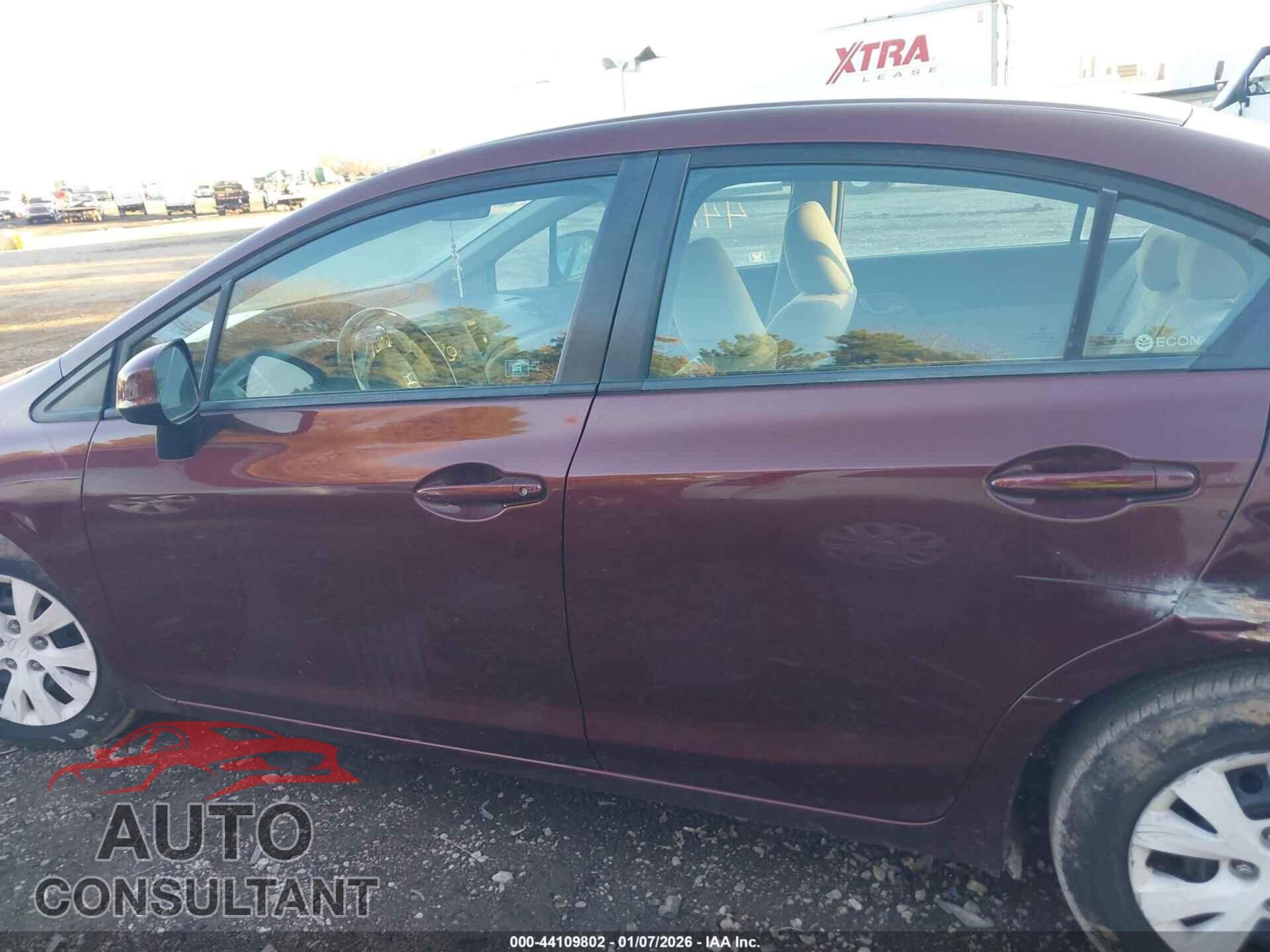 HONDA CIVIC 2012 - 19XFB2F54CE071927