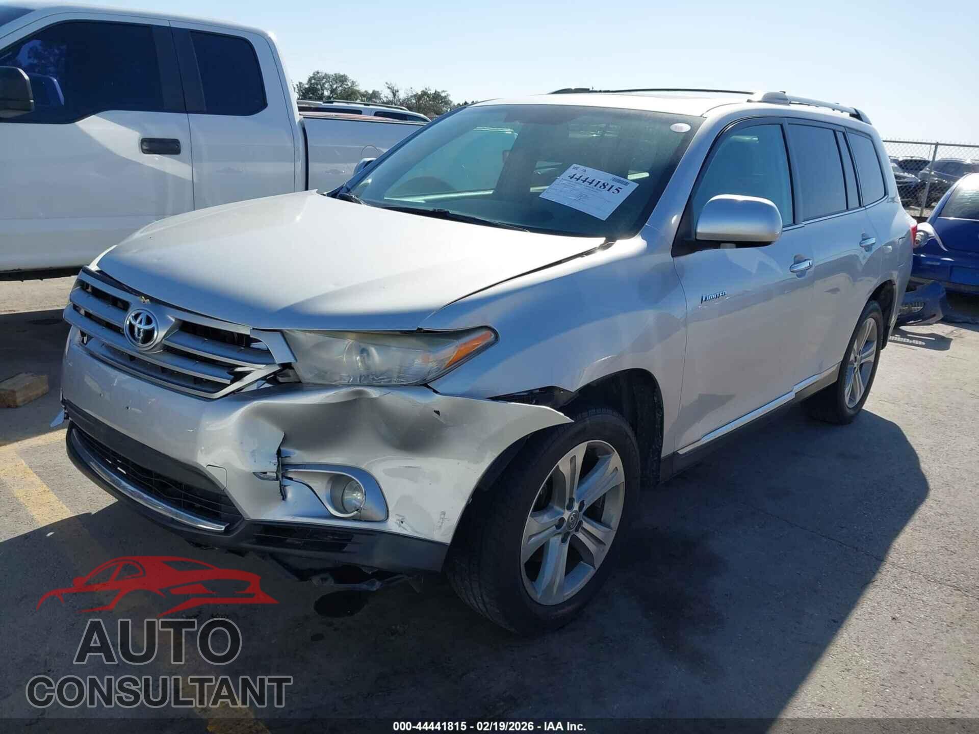 TOYOTA HIGHLANDER 2013 - 5TDYK3EH8DS141382