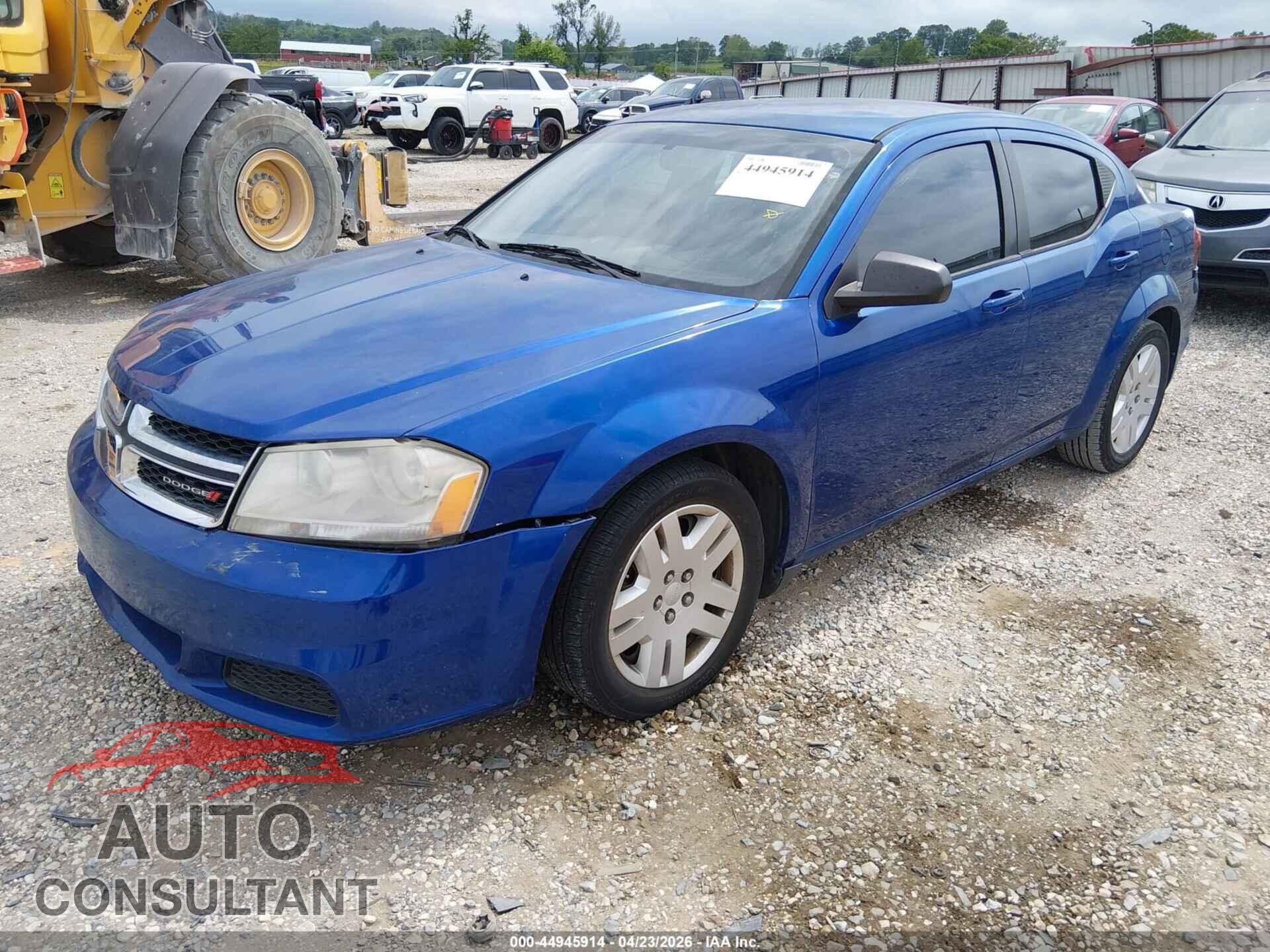 DODGE AVENGER 2013 - 1C3CDZAB0DN653317