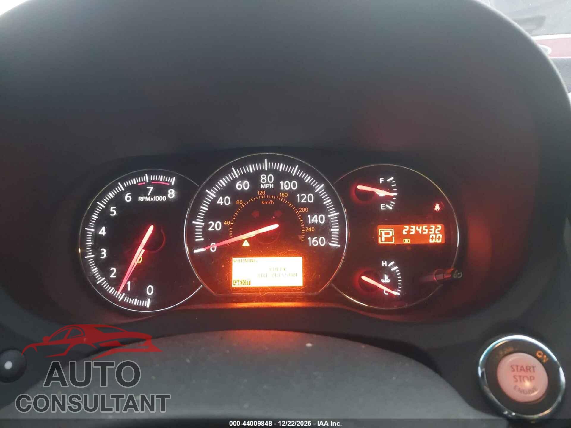 NISSAN MAXIMA 2011 - 1N4AA5AP9BC810129