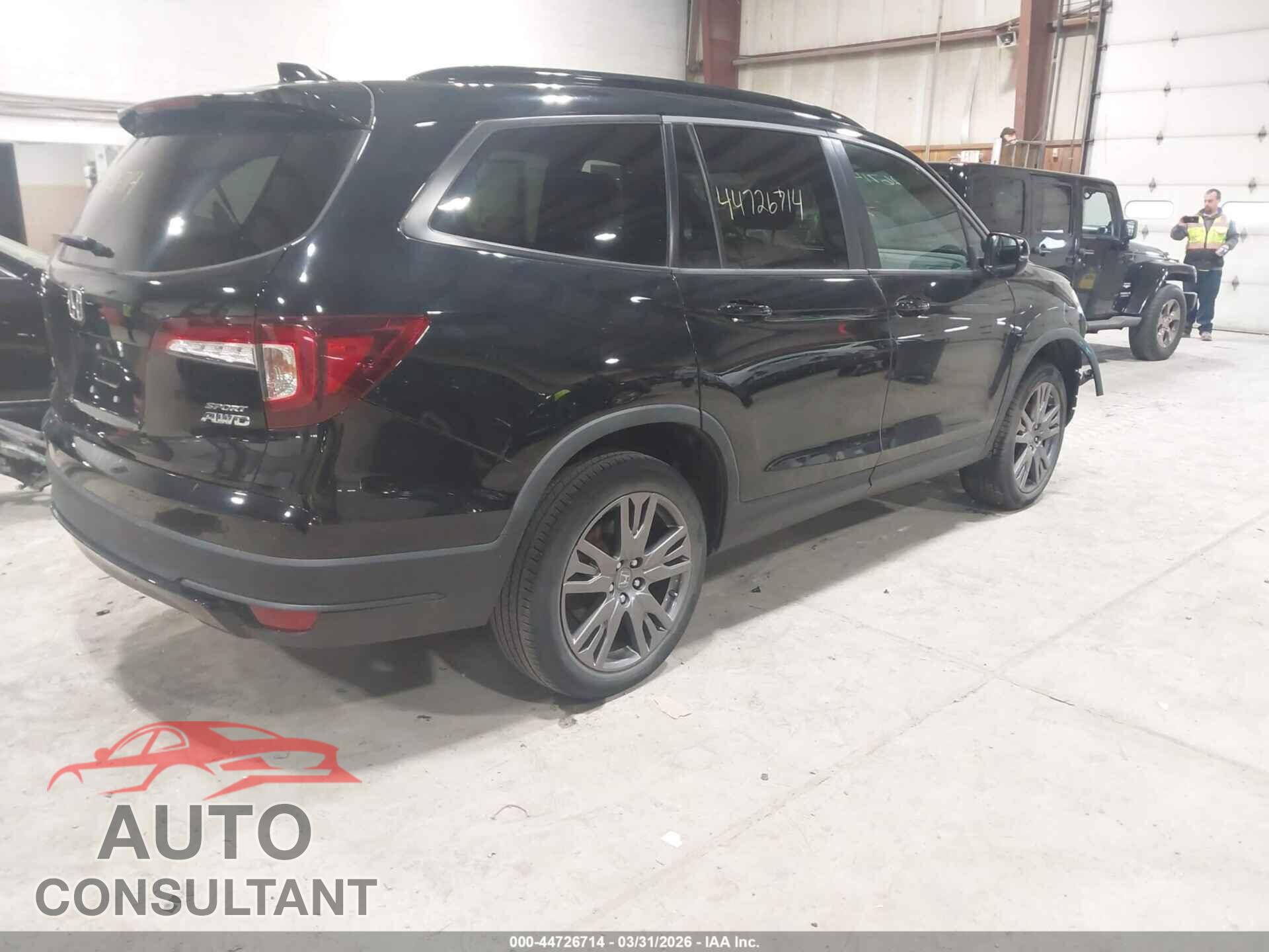 HONDA PILOT 2022 - 5FNYF6H38NB044954