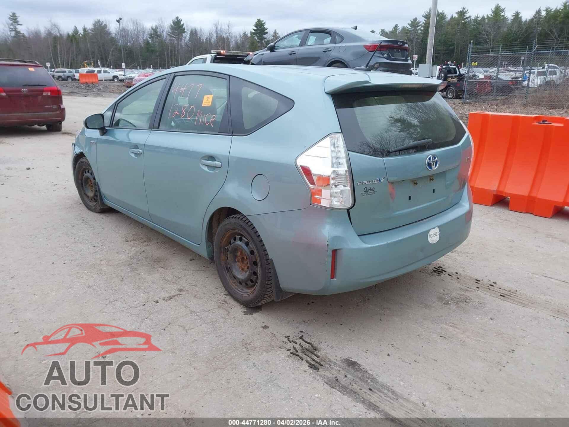 TOYOTA PRIUS V 2013 - JTDZN3EU4D3280967