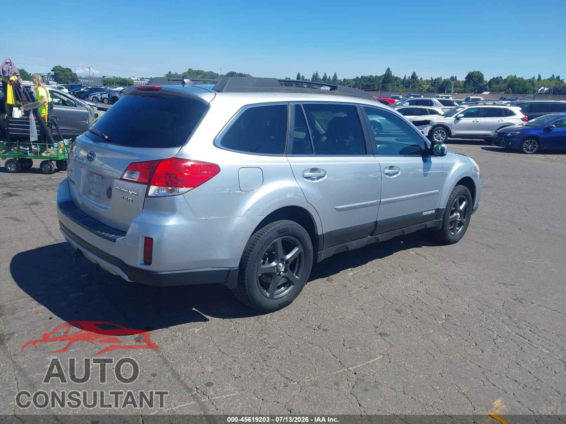 SUBARU OUTBACK 2012 - 4S4BRDKC3C2237745