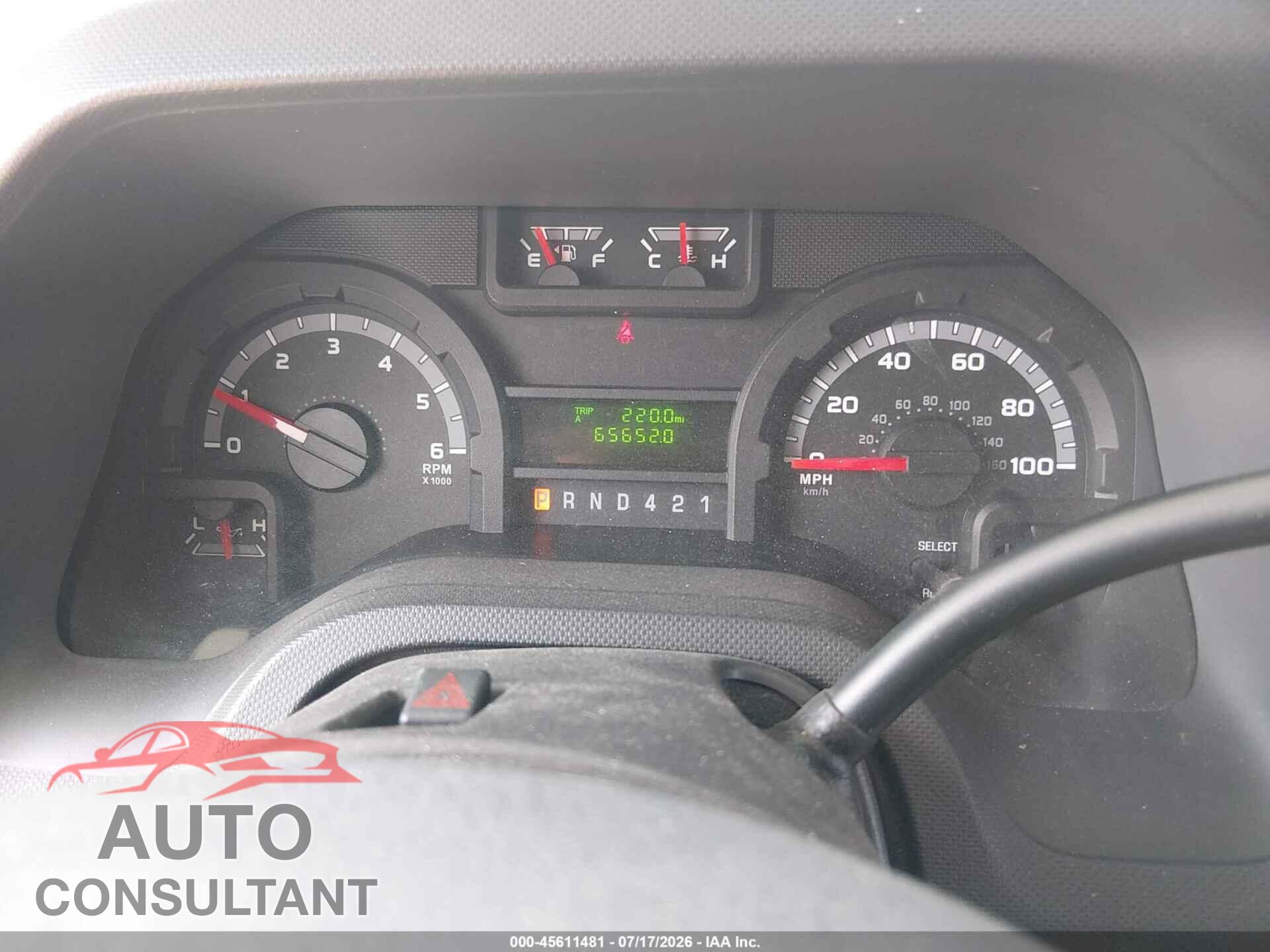 FORD E-450 CUTAWAY 2019 - 1FDXE4FS6KDC06348