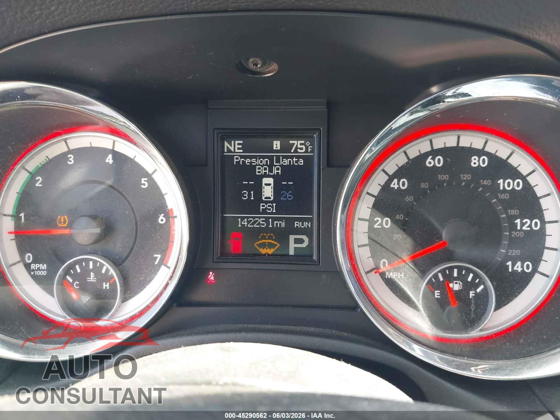 DODGE DURANGO 2012 - 1C4SDHCT1CC321789