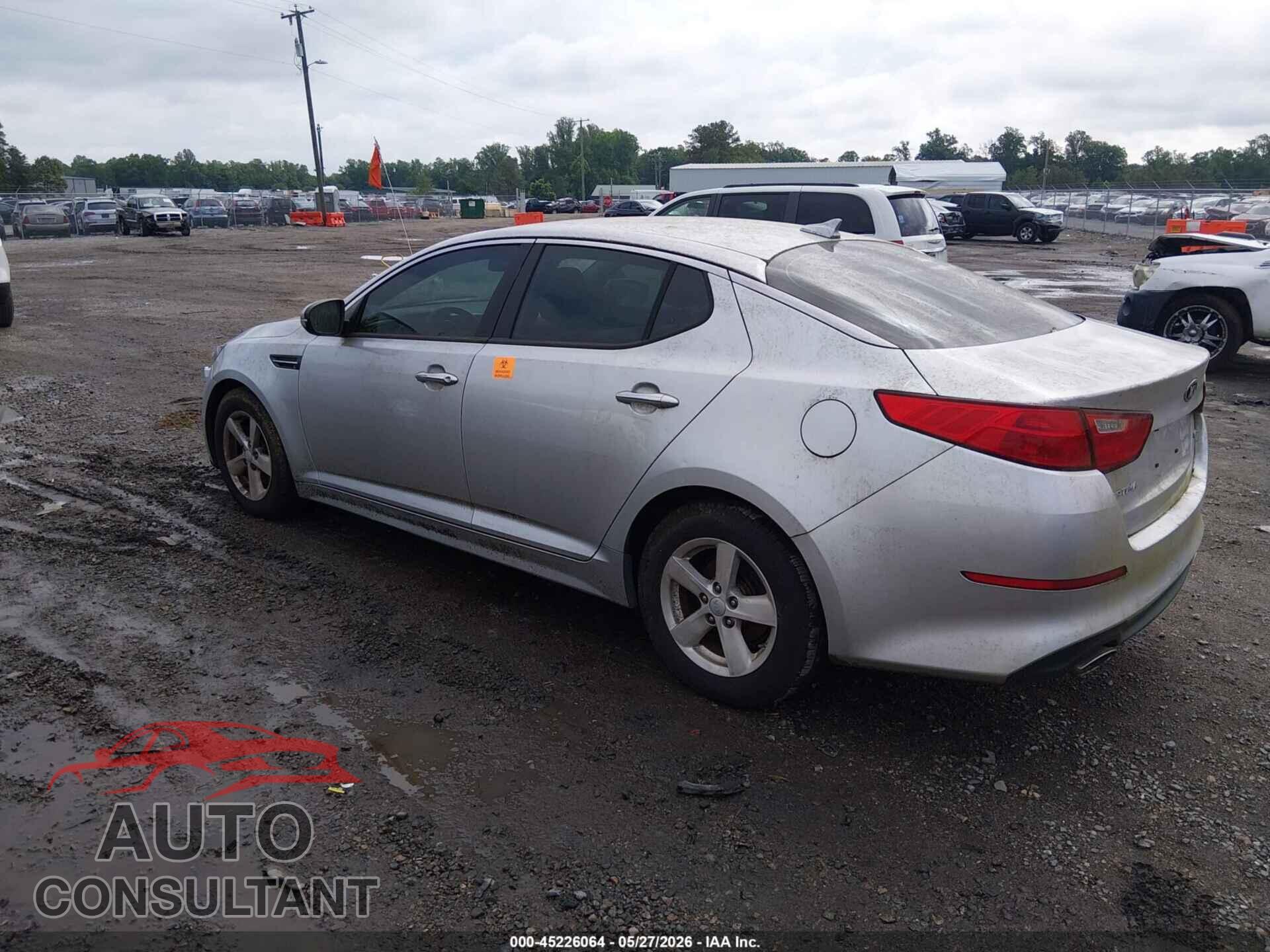 KIA OPTIMA 2014 - KNAGM4A70E5499444