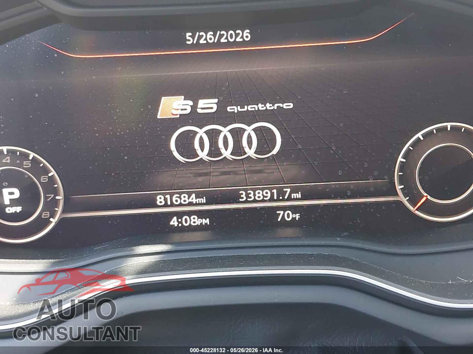 AUDI S5 2018 - WAUB4CF5XJA101251