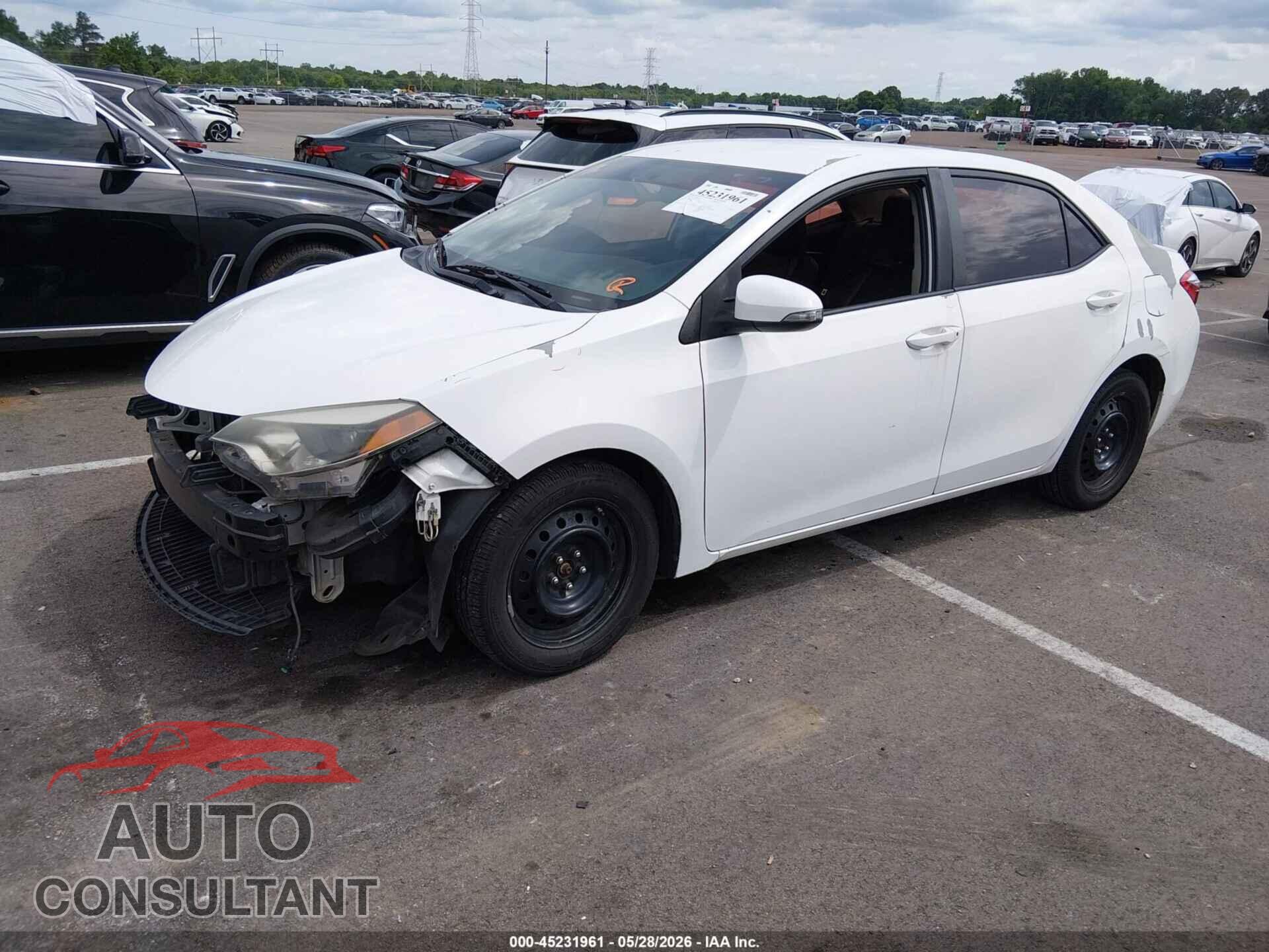 TOYOTA COROLLA 2016 - 5YFBURHE4GP491917