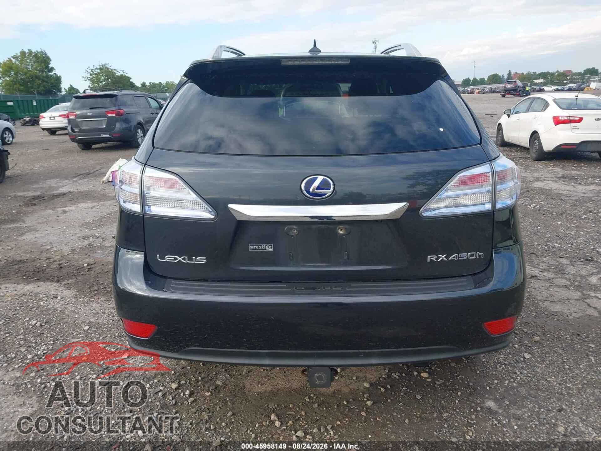 LEXUS RX 2010 - JTJBC1BA0A2017797