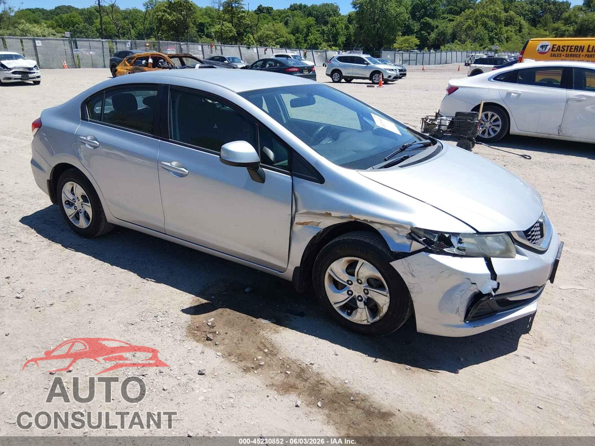 HONDA CIVIC 2013 - 19XFB2F56DE238676
