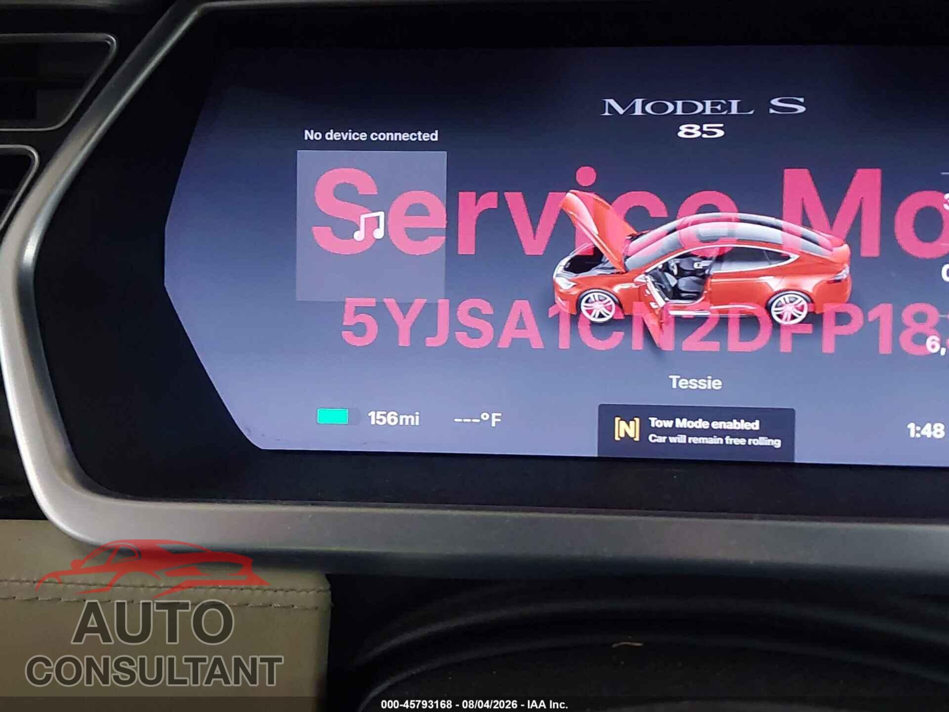 TESLA MODEL S 2013 - 5YJSA1CN2DFP18336