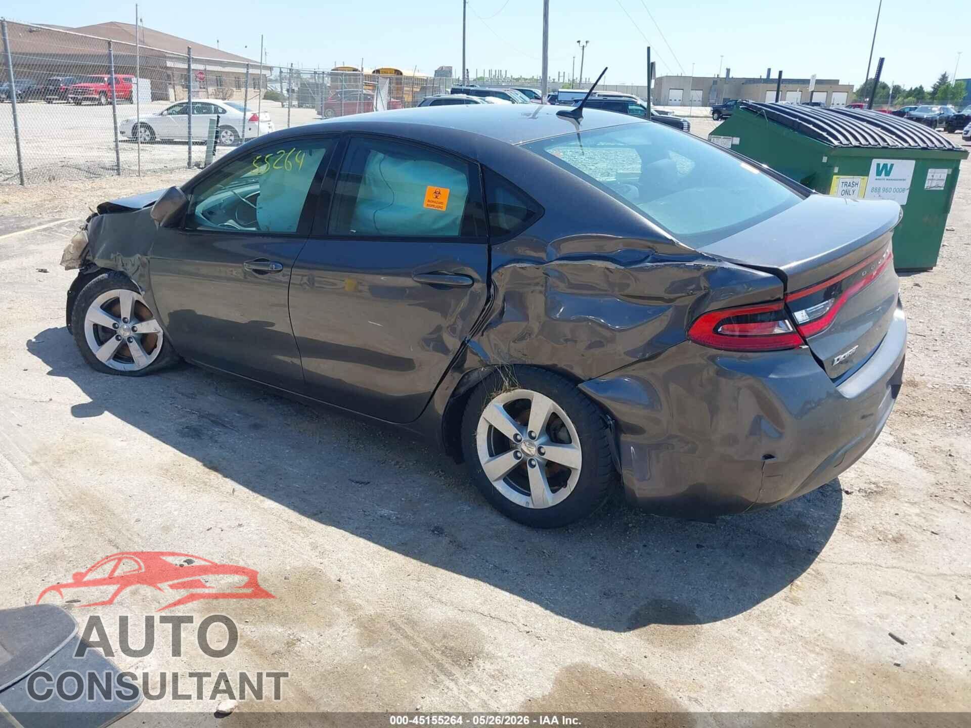DODGE DART 2015 - 1C3CDFBB2FD315262