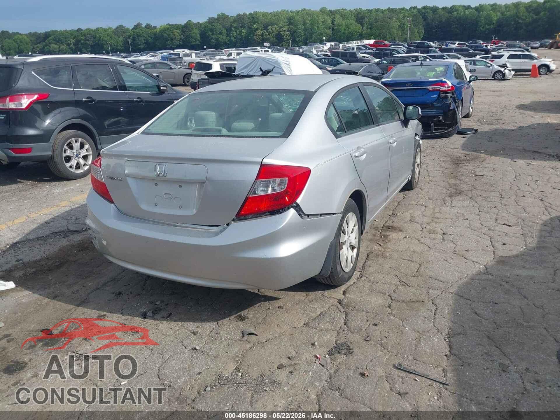 HONDA CIVIC 2012 - 19XFB2F5XCE018021