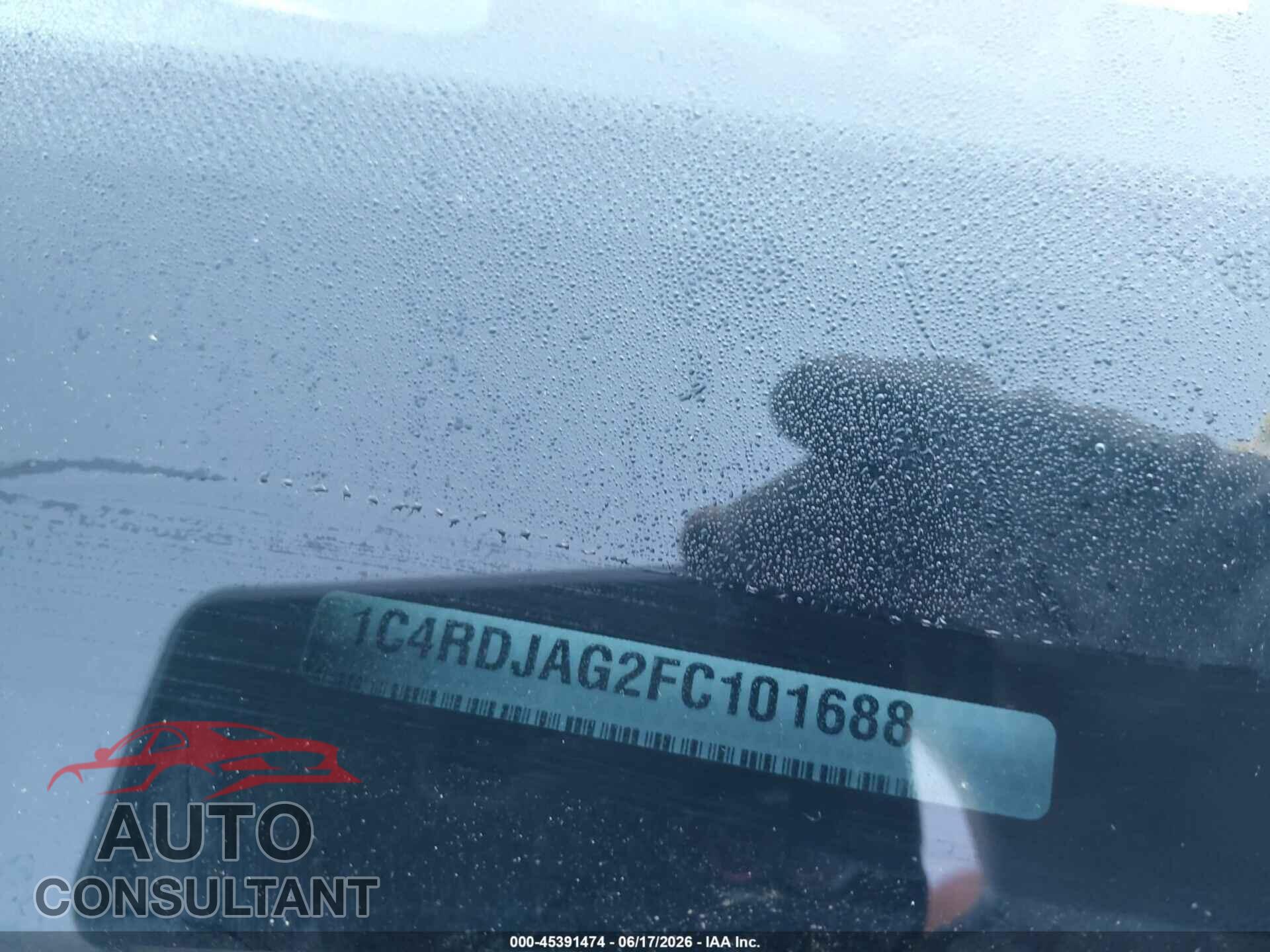 DODGE DURANGO 2015 - 1C4RDJAG2FC101688