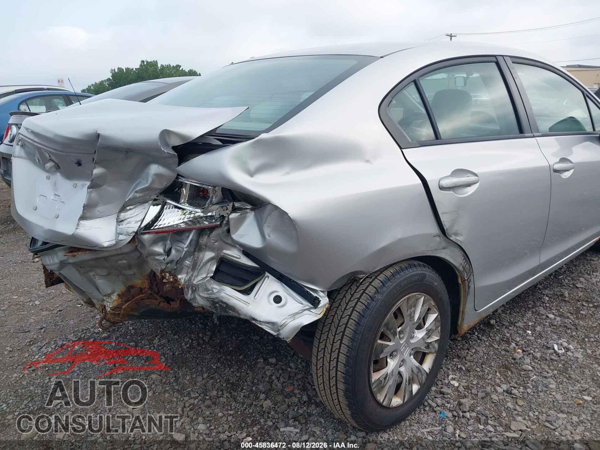 HONDA CIVIC 2012 - 2HGFB2F54CH314819
